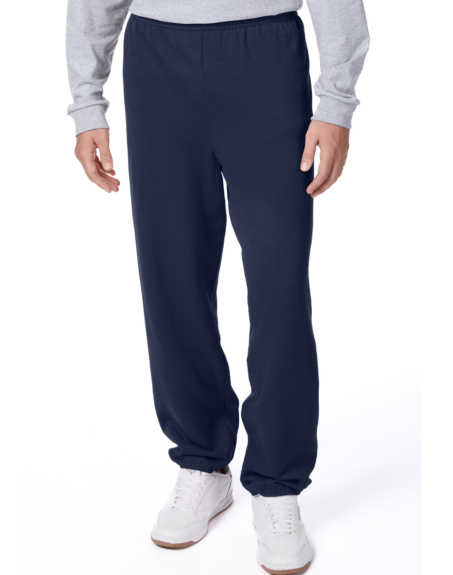 Hanes EcoSmart Men’s Fleece Sweatpants, ” Navy