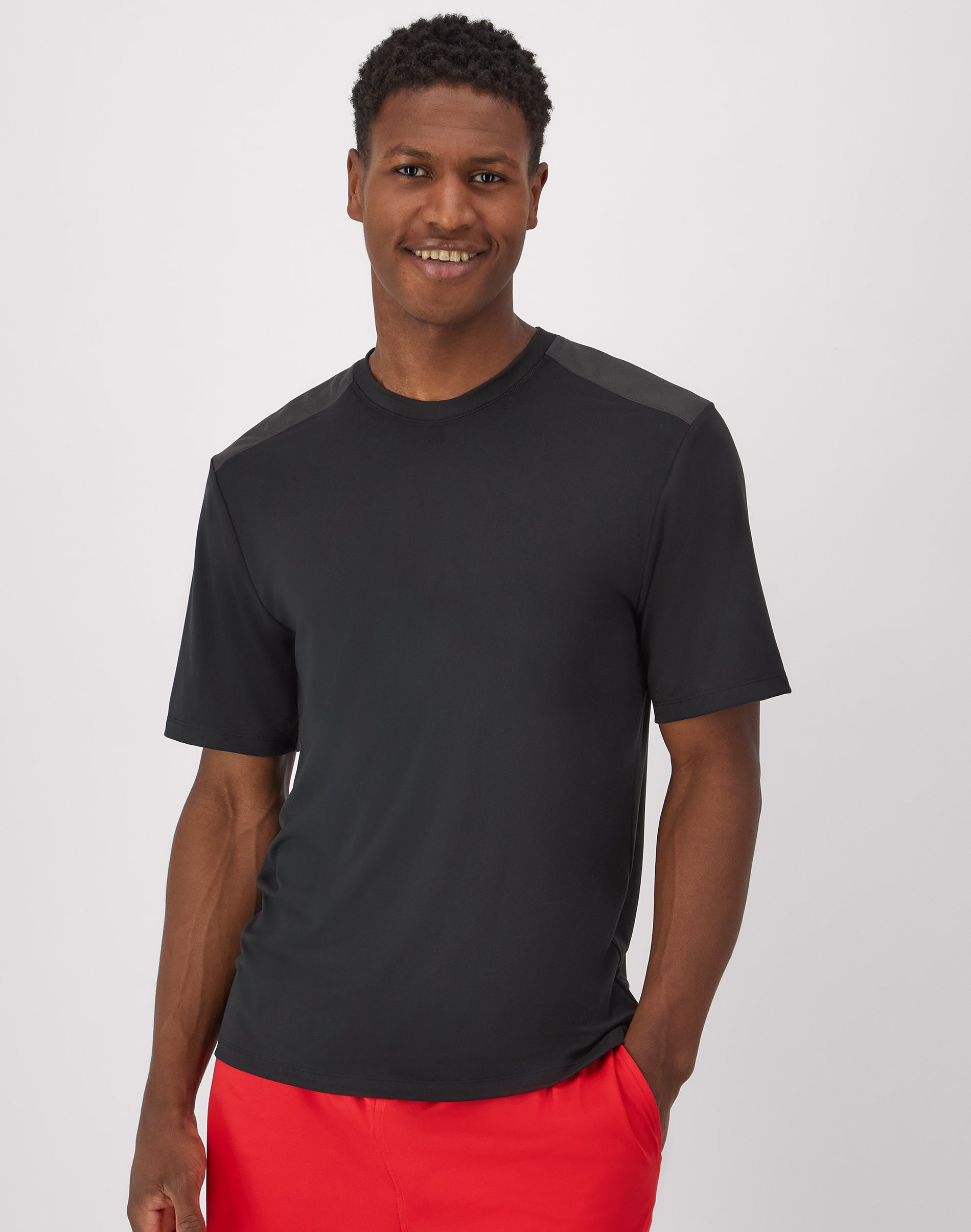 Hanes Moves Men’s Air Mesh Shirt BlackGrey Encore