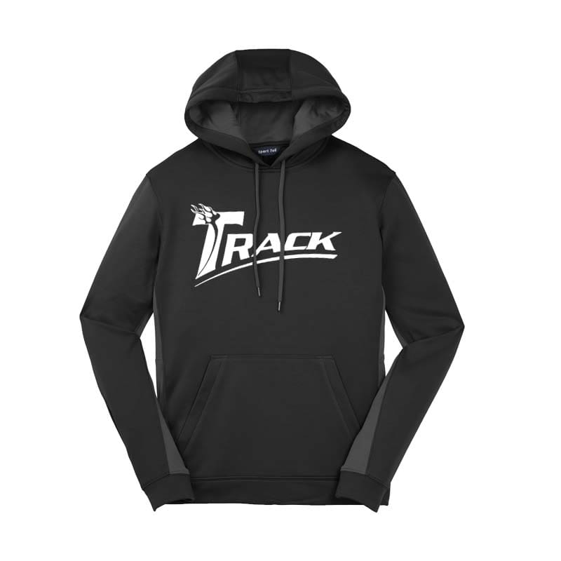 Track Coolwick Mens Black Grey Fleece Colorblock Hoodie Track Coolwick Mens Black Grey Fleece Colorblock Hoodie