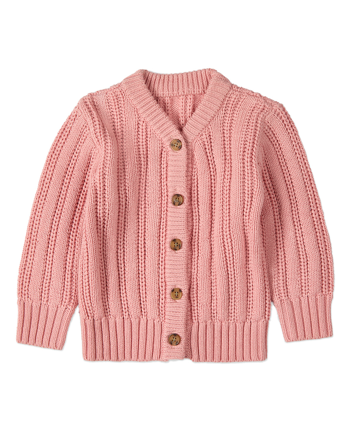 Kids Cozy Oversized Cable-Knit Cardigan Sweater – – Pink Kids Cozy Oversized Cable-Knit Cardigan Sweater – – Pink