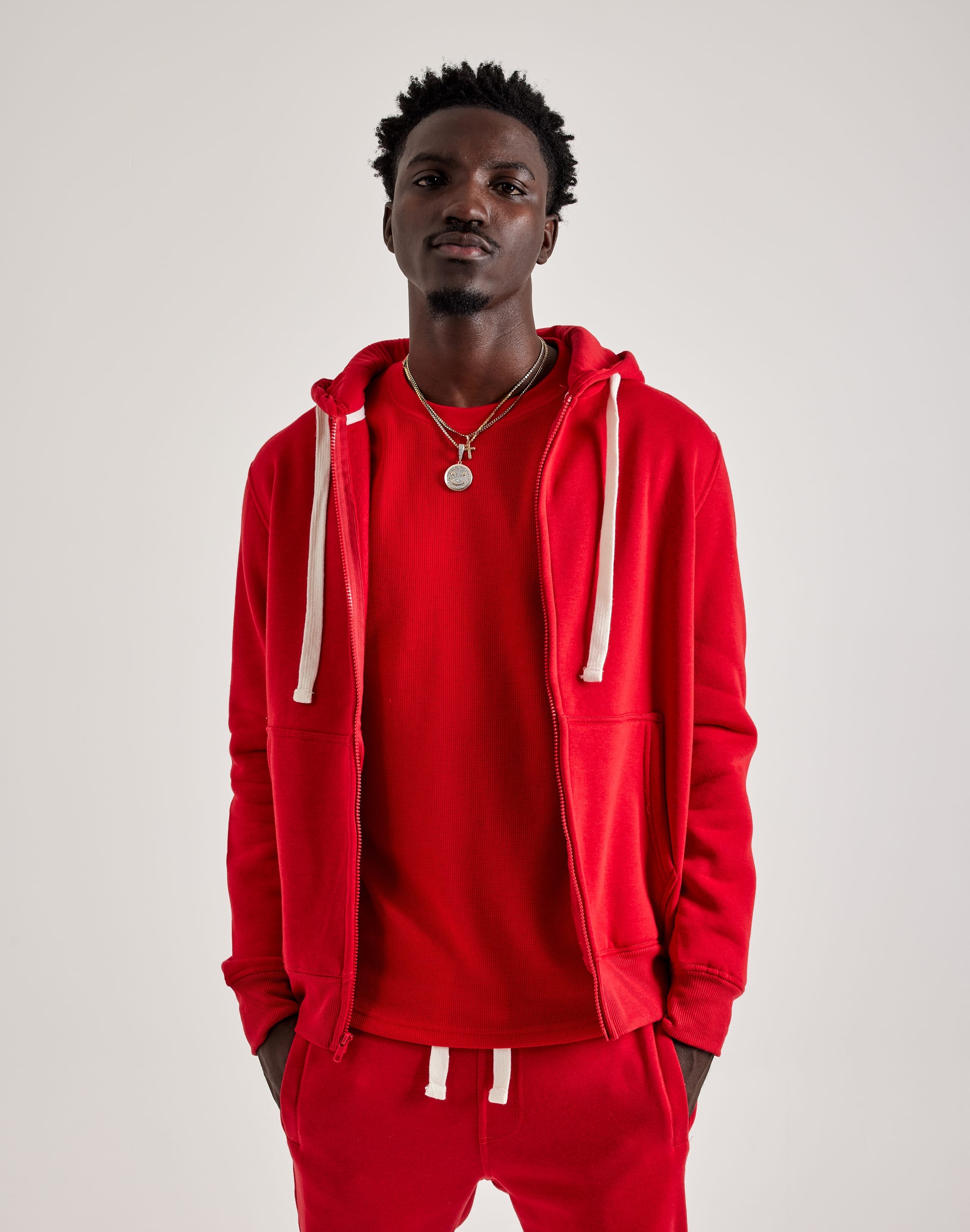 DH Essentials Basic Full-Zip Fleece Hoodie