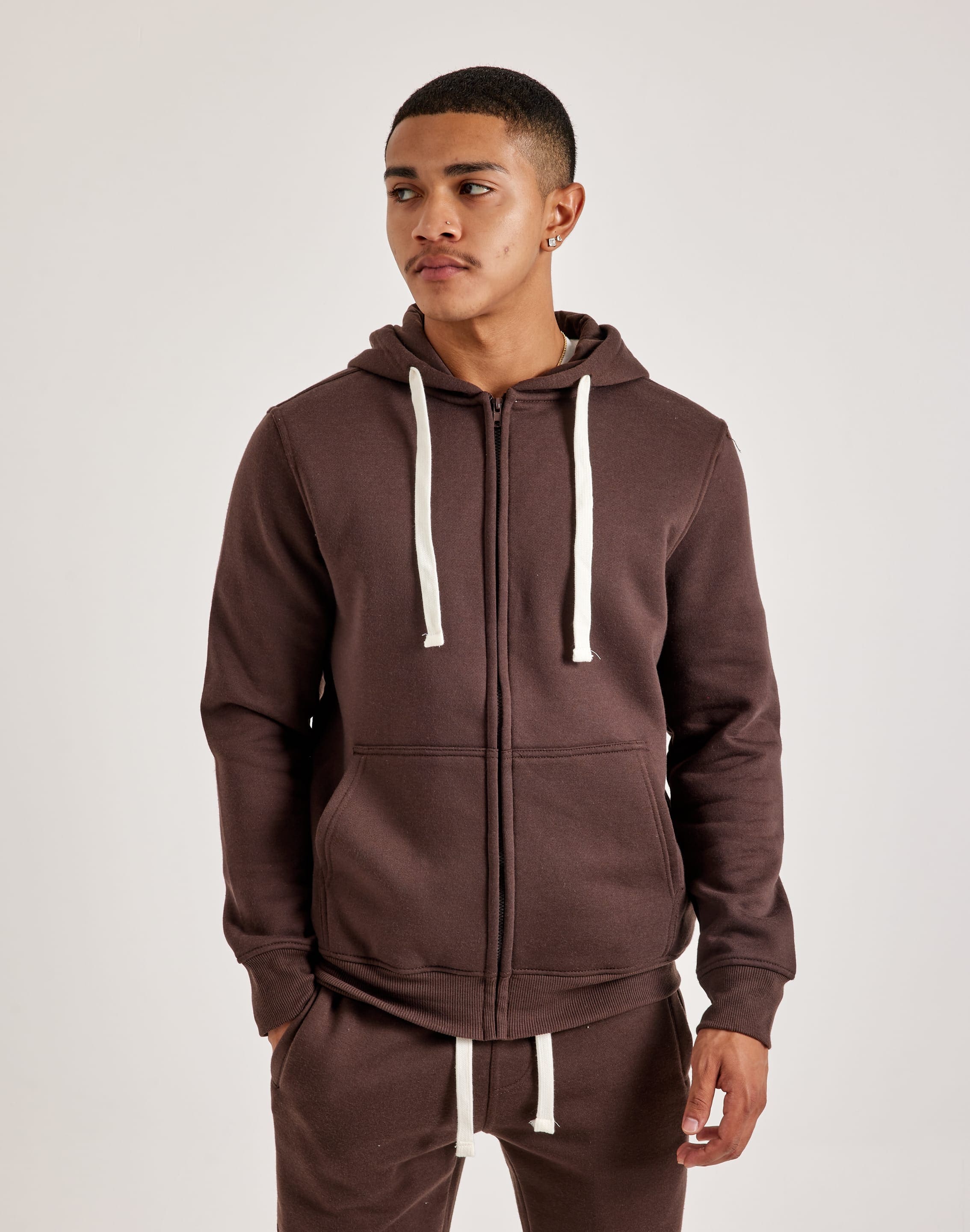 DH Essentials Basic Full-Zip Fleece Hoodie DH Essentials Basic Full-Zip Fleece Hoodie