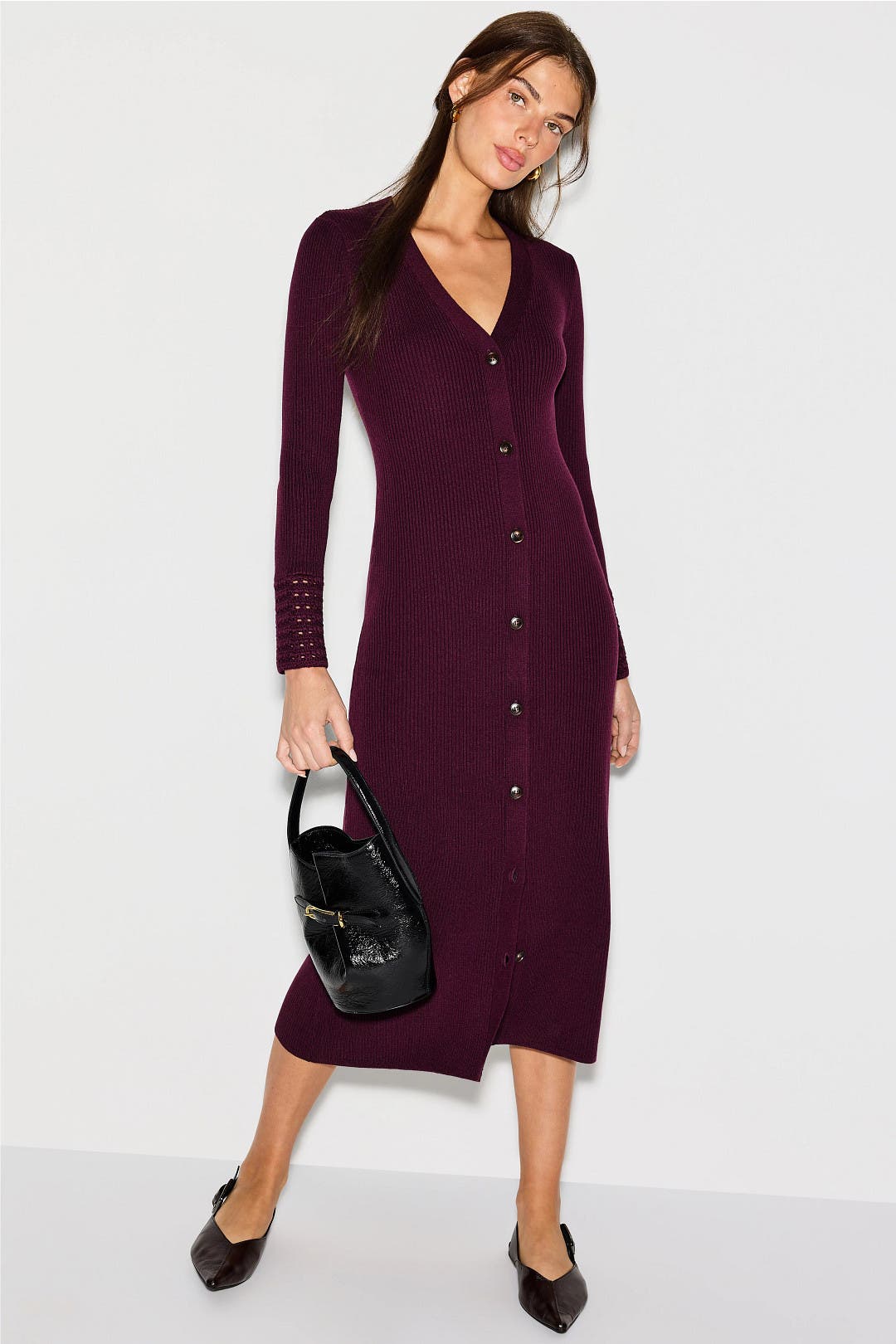 Jason Wu x RTR Cardigan Sweater Dress Red Jason Wu x RTR Cardigan Sweater Dress Red