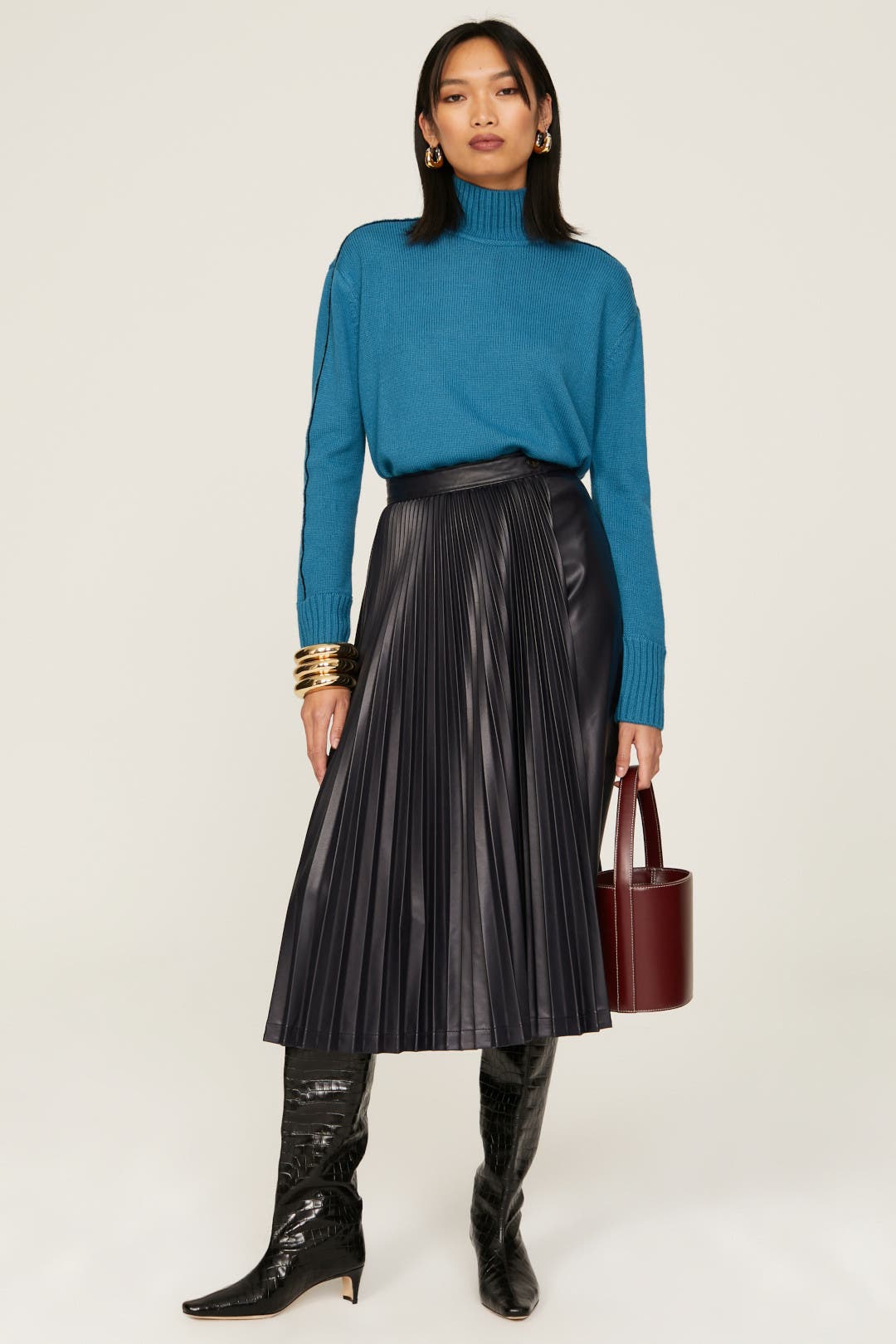 Jason Wu x RTR Blue Turtleneck Sweater Blue Jason Wu x RTR Blue Turtleneck Sweater Blue