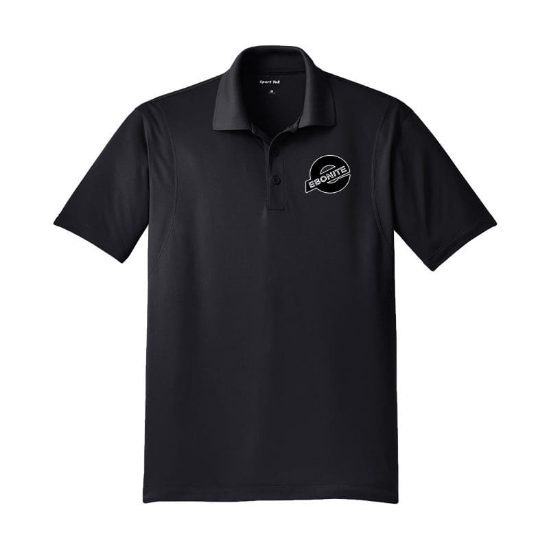 Ebonite Mens Tall Sport-Tek Black Polo Bowling Shirt Ebonite Mens Tall Sport-Tek Black Polo Bowling Shirt