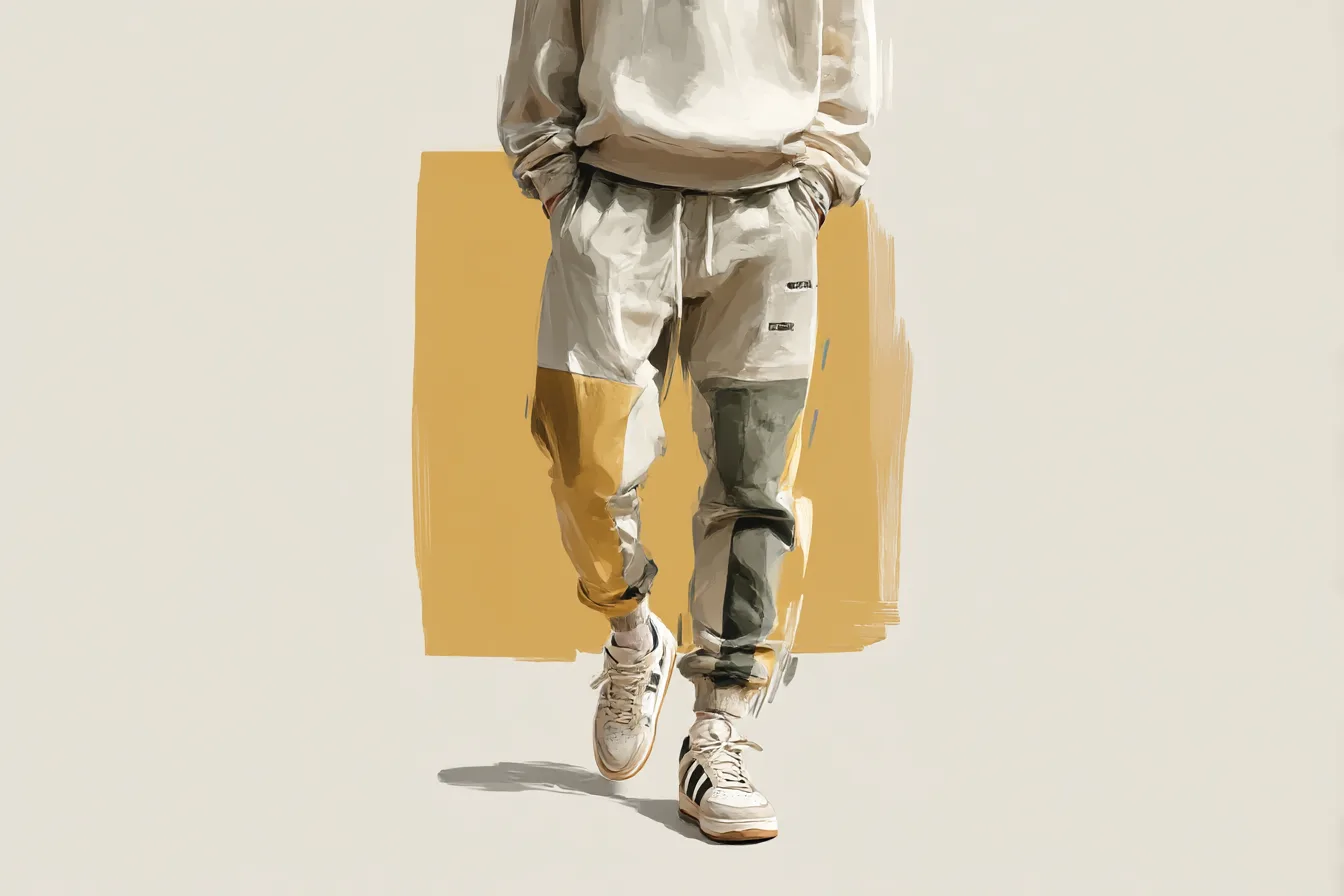 Joggers With a Contrast Edge That Works