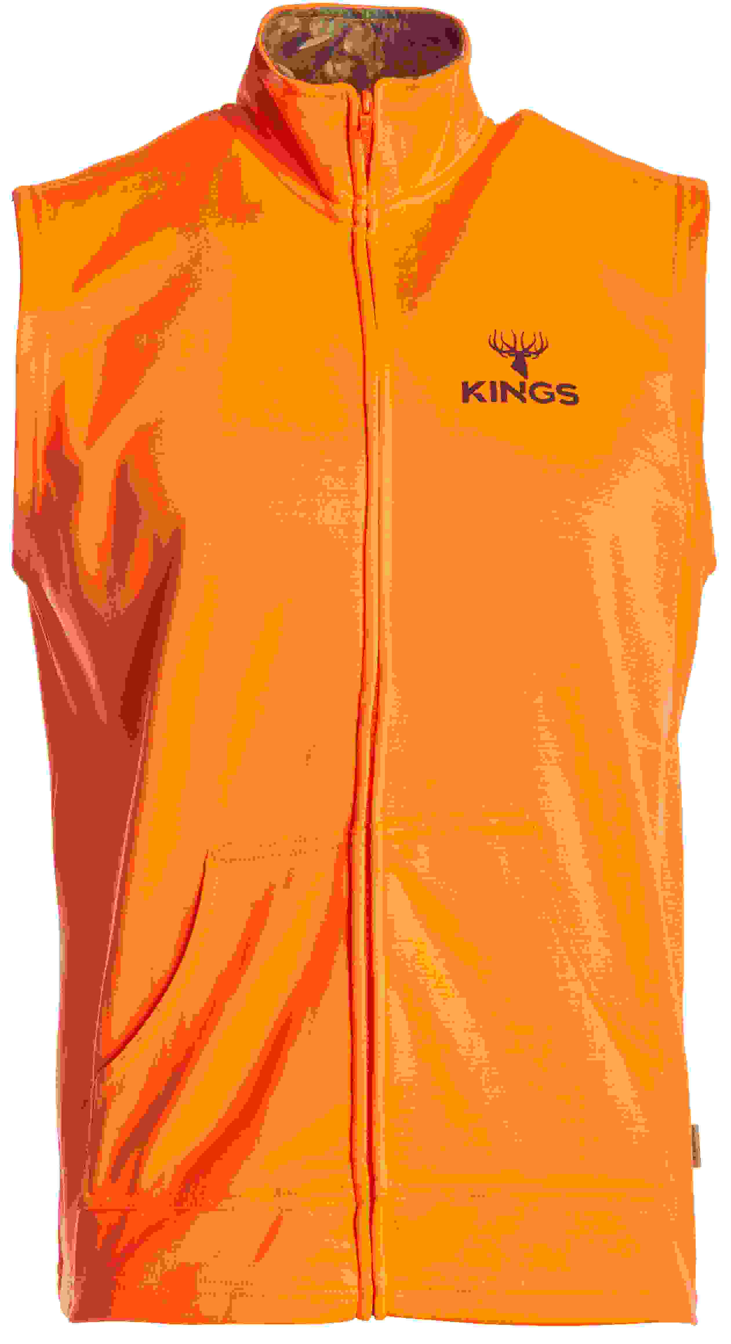 Blaze Orange Hunter Fleece Vest – Blaze Orange Small Blaze Orange Hunter Fleece Vest – Blaze Orange Small