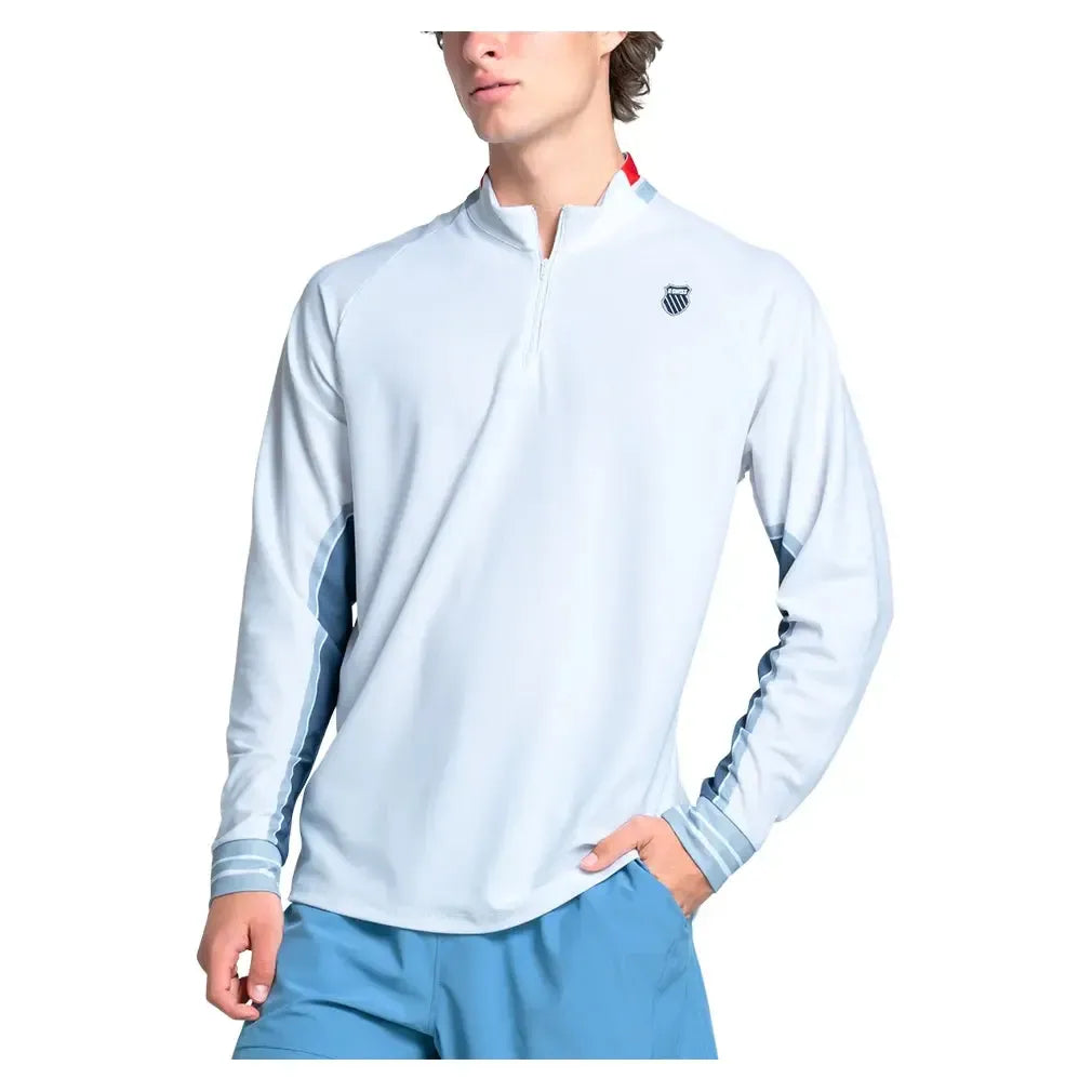 Men’s Apollo Zip Long Sleeve Tennis Top Infinity Men’s Apollo Zip Long Sleeve Tennis Top Infinity