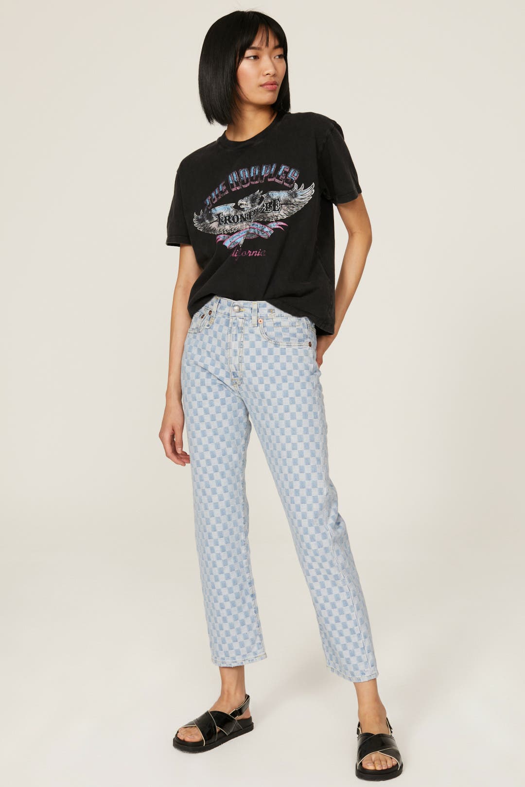 The Kooples Grey Graphic shirt Black-print