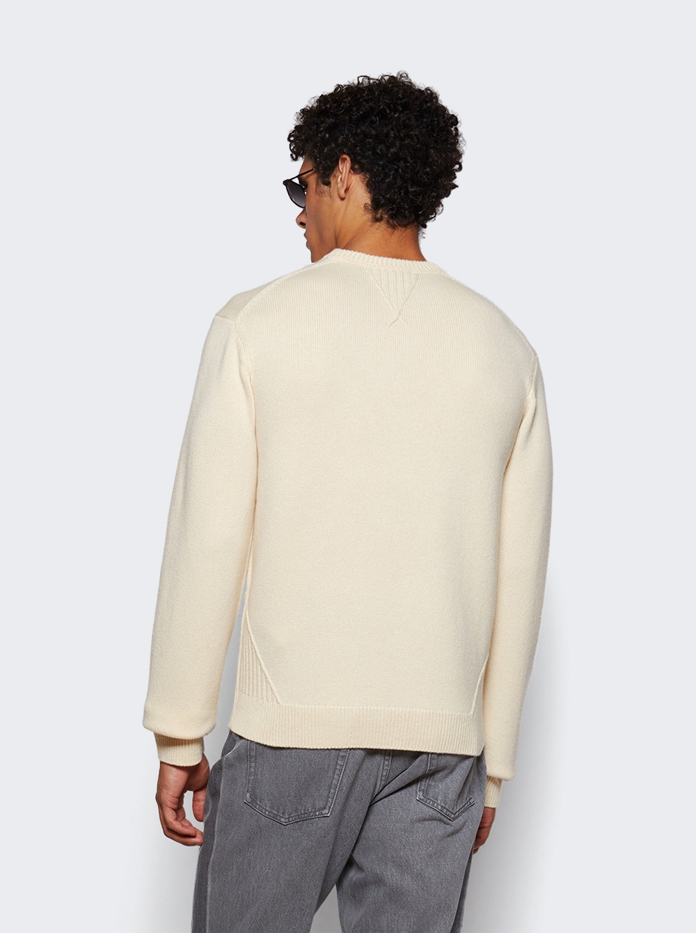 Jersey Detail Jumper Ecru Jersey Detail Jumper Ecru