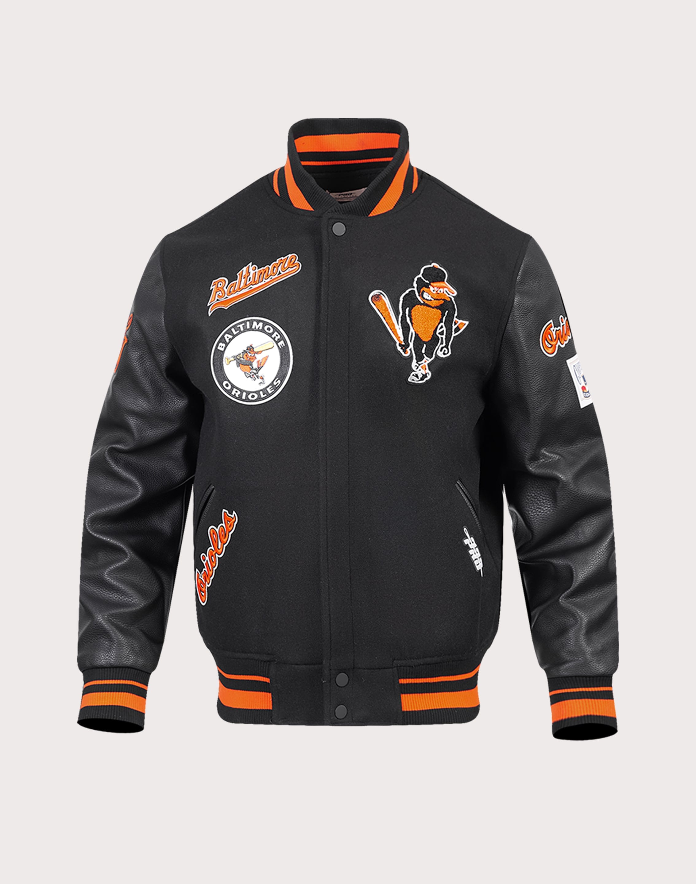 Pro Standard MLB Baltimore Orioles Retro Classic Rib Wool Varsity Jacket Pro Standard MLB Baltimore Orioles Retro Classic Rib Wool Varsity Jacket