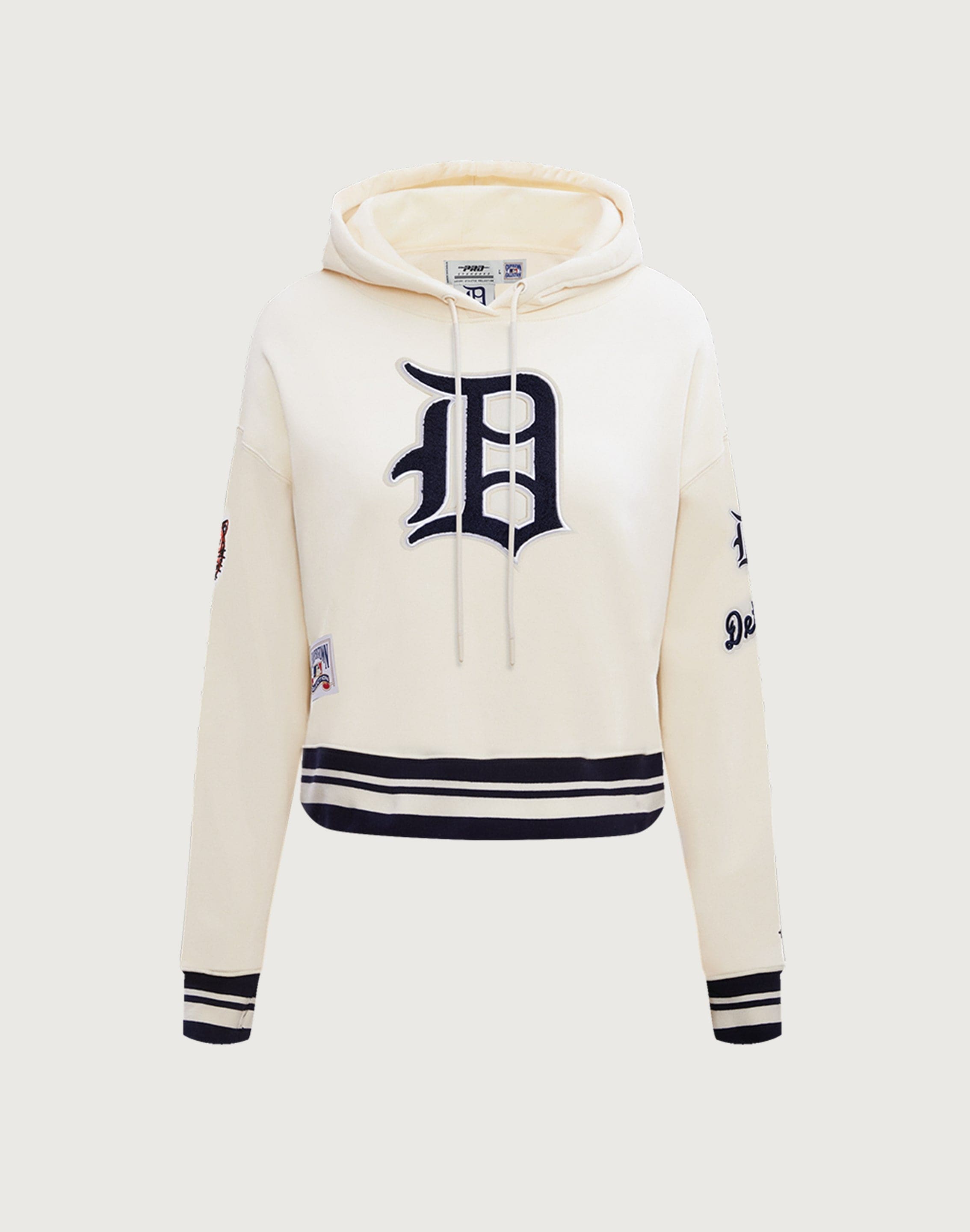 Pro Standard MLB Detroit Tigers Retro Classic Rib Cropped Hoodie Pro Standard MLB Detroit Tigers Retro Classic Rib Cropped Hoodie