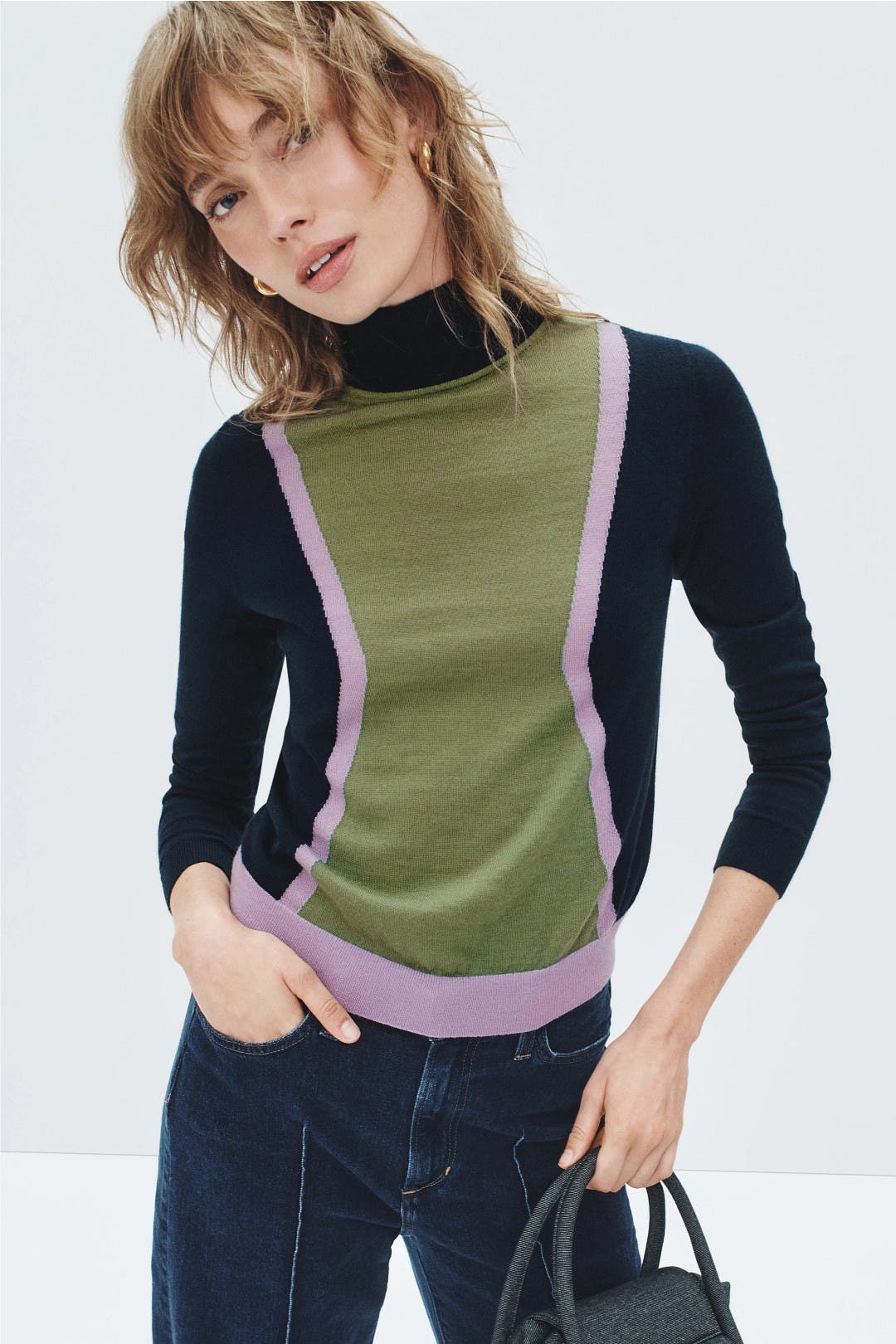 L.k. Bennett Natalia Merino Jumper Blue-multicolored-print L.k. Bennett Natalia Merino Jumper Blue-multicolored-print