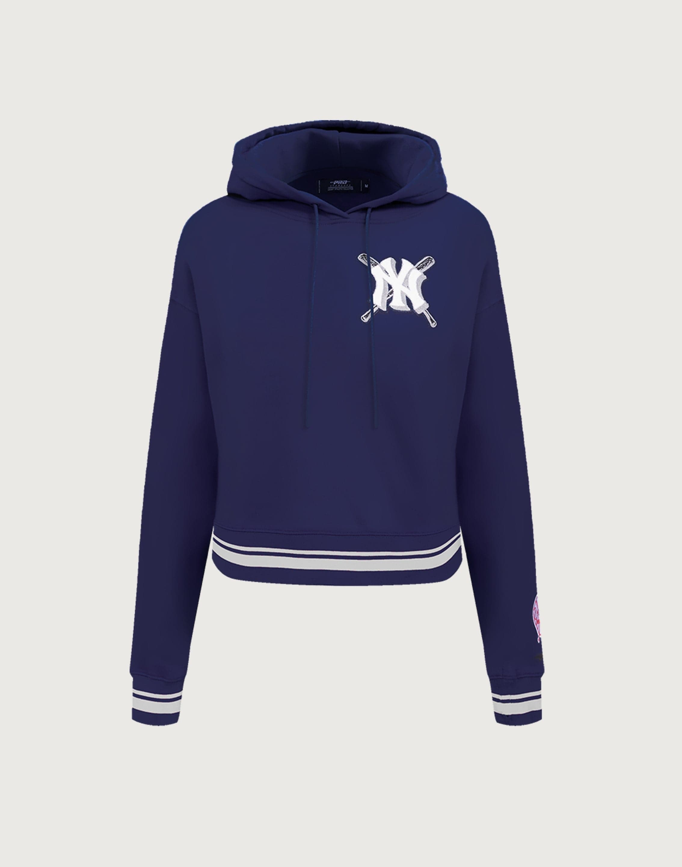 Pro Standard MLB New York Yankees Mashup Rib Cropped Hoodie Pro Standard MLB New York Yankees Mashup Rib Cropped Hoodie