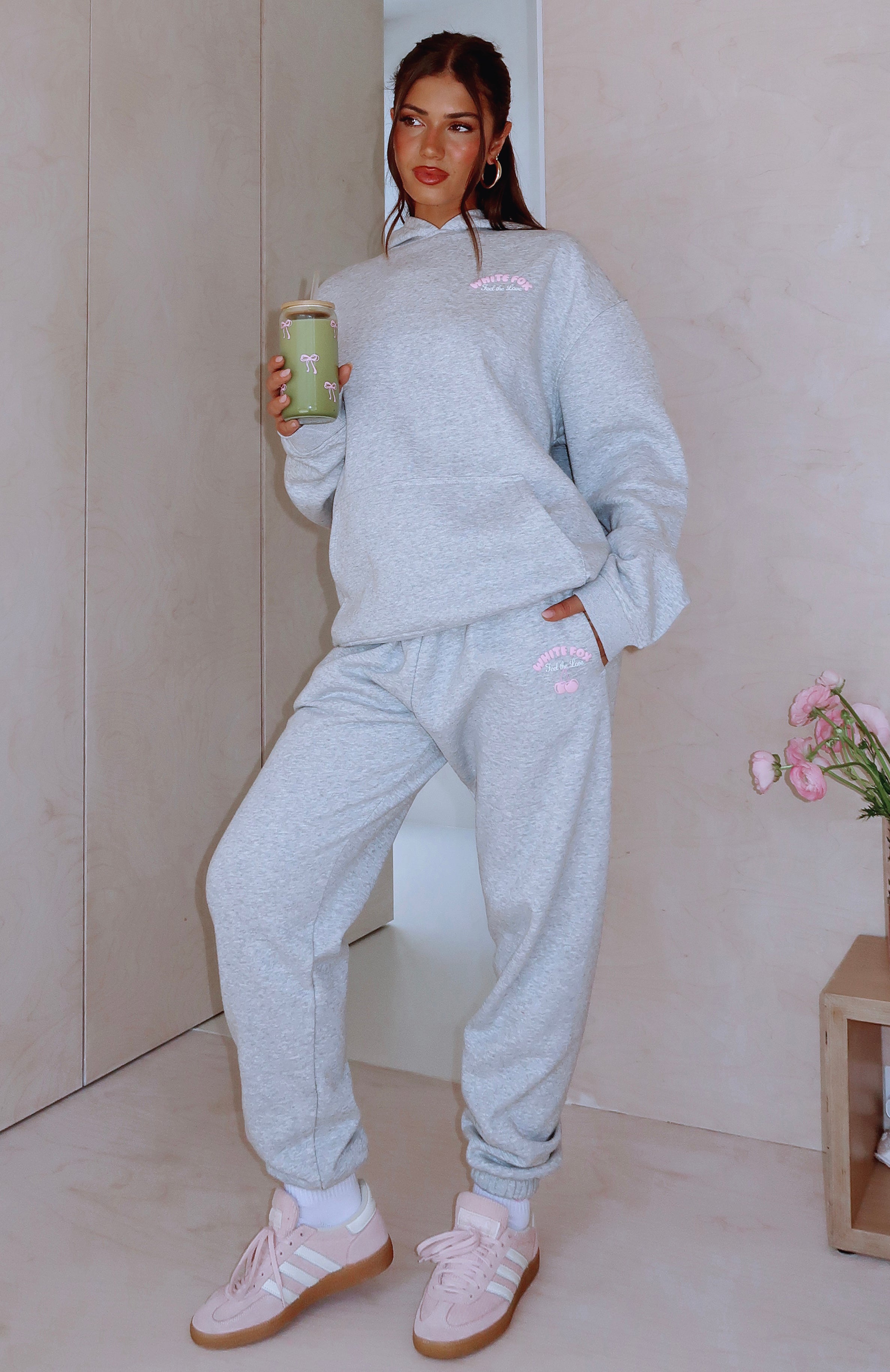 Love Me Tender Sweatpants Dark Grey Marle Love Me Tender Sweatpants Dark Grey Marle