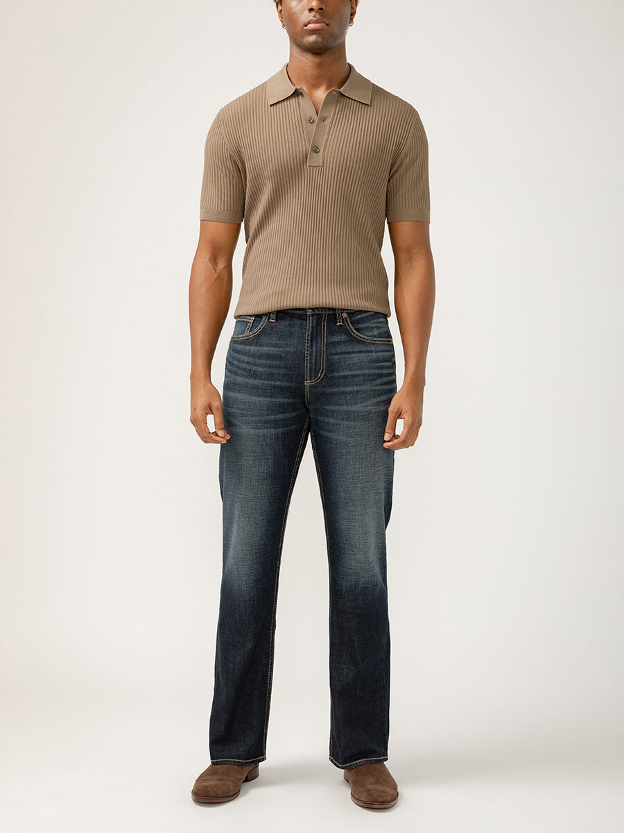 Men’s Zac Relaxed Fit Straight Leg Luxe Heritage Jeans Indigo Size by Silver Jeans