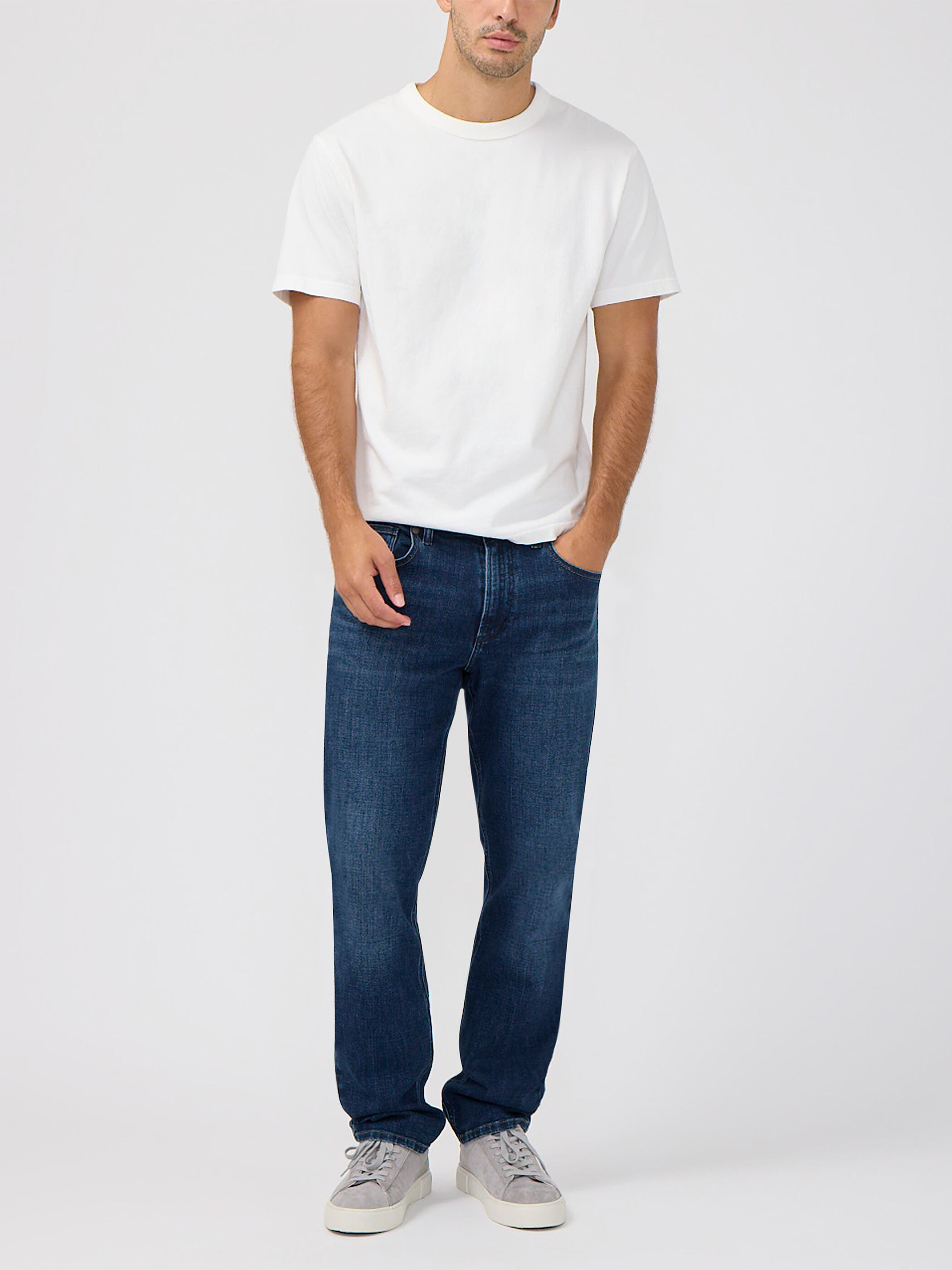 Men’s Eddie Relaxed Fit Slim Straight Leg Jeans Fulham Size by Silver Jeans