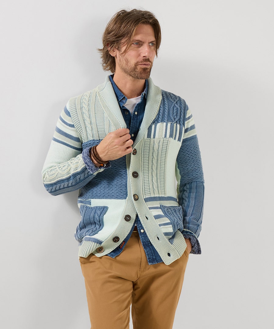 Perfect Patch Cardigan – Size Large – Light Blue – by Joe Browns Perfect Patch Cardigan – Size Large – Light Blue – by Joe Browns