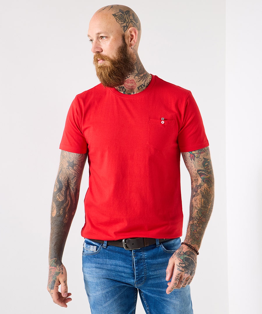 Men’s Better Than Basic Shirt – Size Large – Red – by Joe Browns Men’s Better Than Basic Shirt – Size Large – Red – by Joe Browns