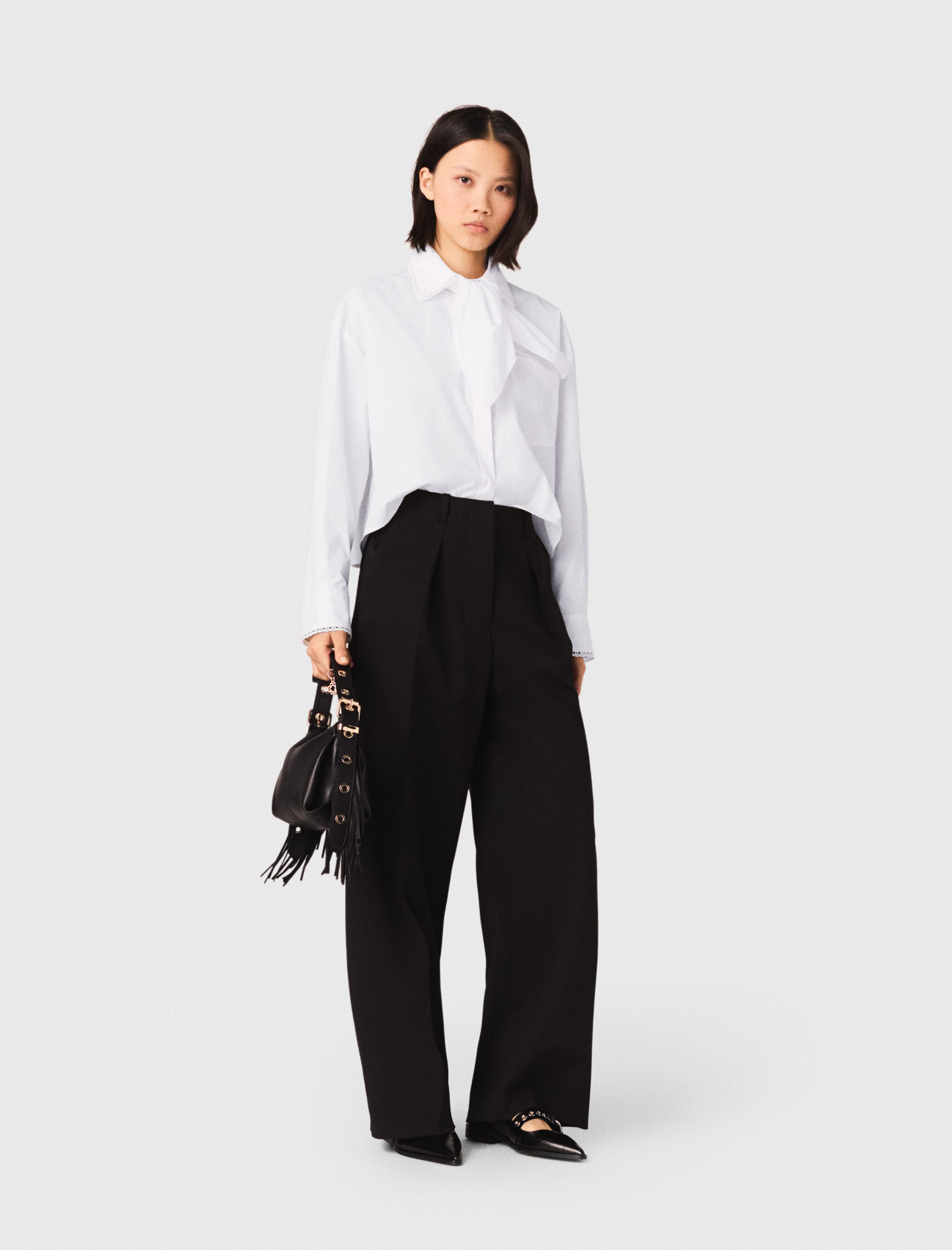Balloon suit trousers