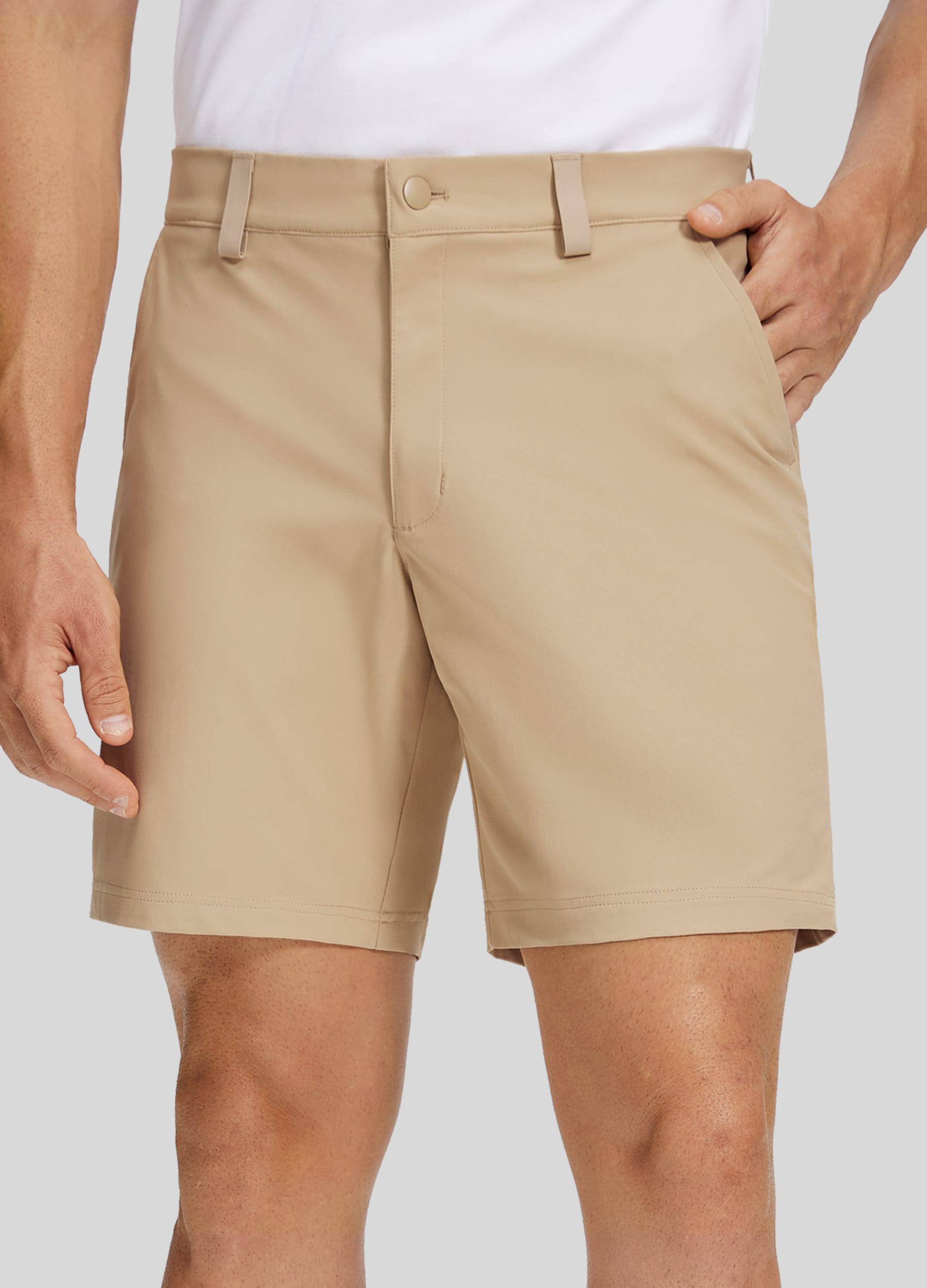 Men’s Golf Dress Shorts Inch – Khaki Inch Men’s Golf Dress Shorts Inch – Khaki Inch