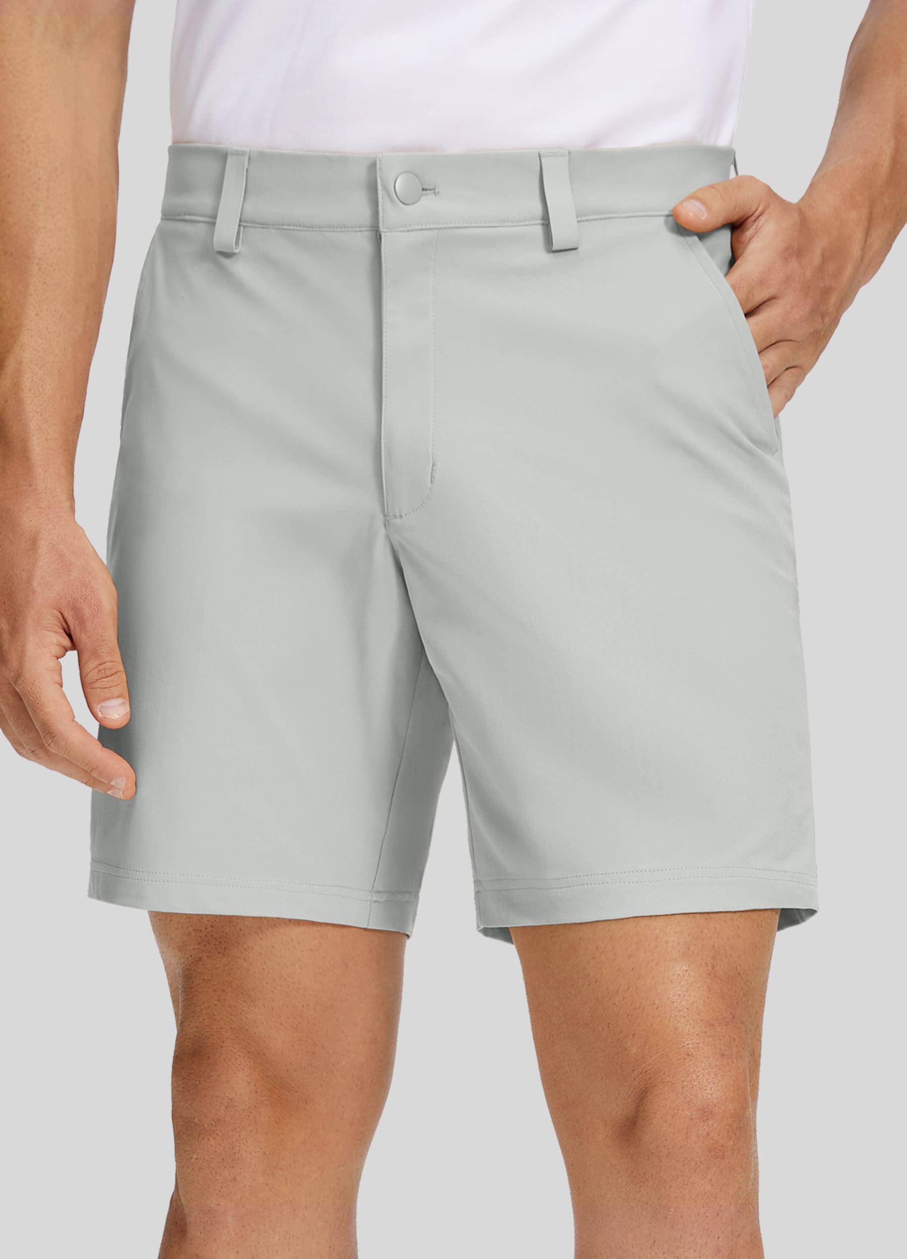 Men’s Golf Dress Shorts Inch – Light Gray Inch Men’s Golf Dress Shorts Inch – Light Gray Inch