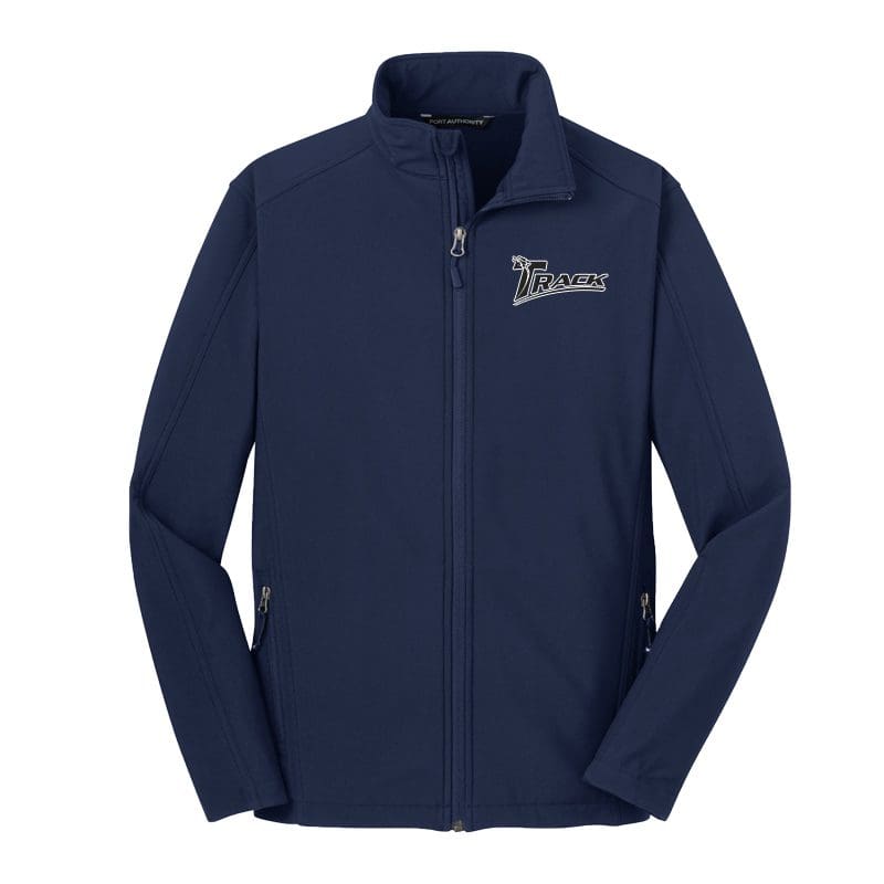 Track Mens Navy Tall Core Soft Shell Jacket