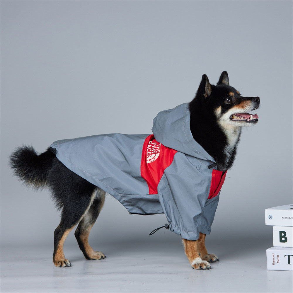 Reflective Waterproof Dog Jacket Reversible Raincoat, Adjustable Fit S– Reflective Waterproof Dog Jacket Reversible Raincoat, Adjustable Fit S–