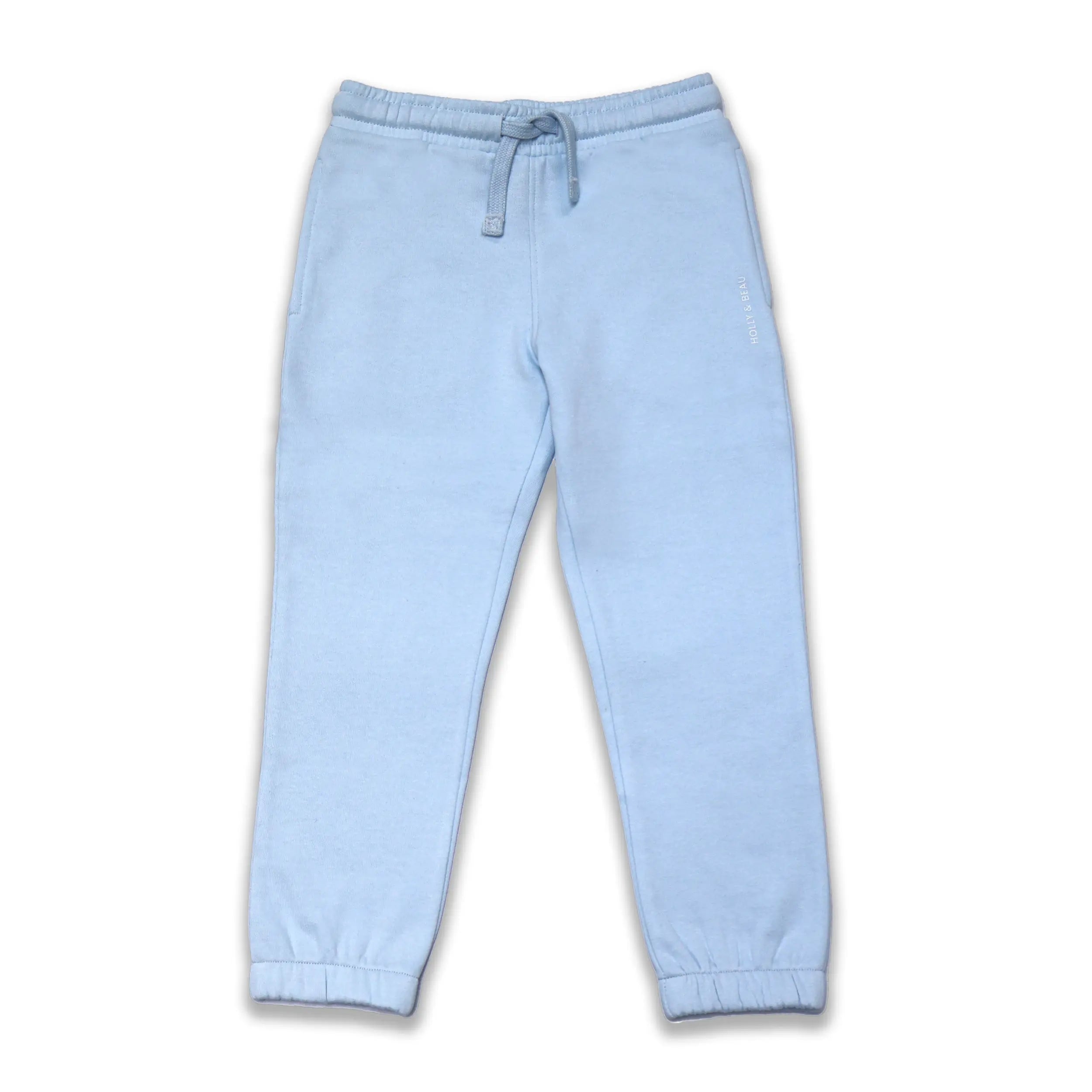 Organic Cotton Everyday Light Blue Joggers Organic Cotton Everyday Light Blue Joggers