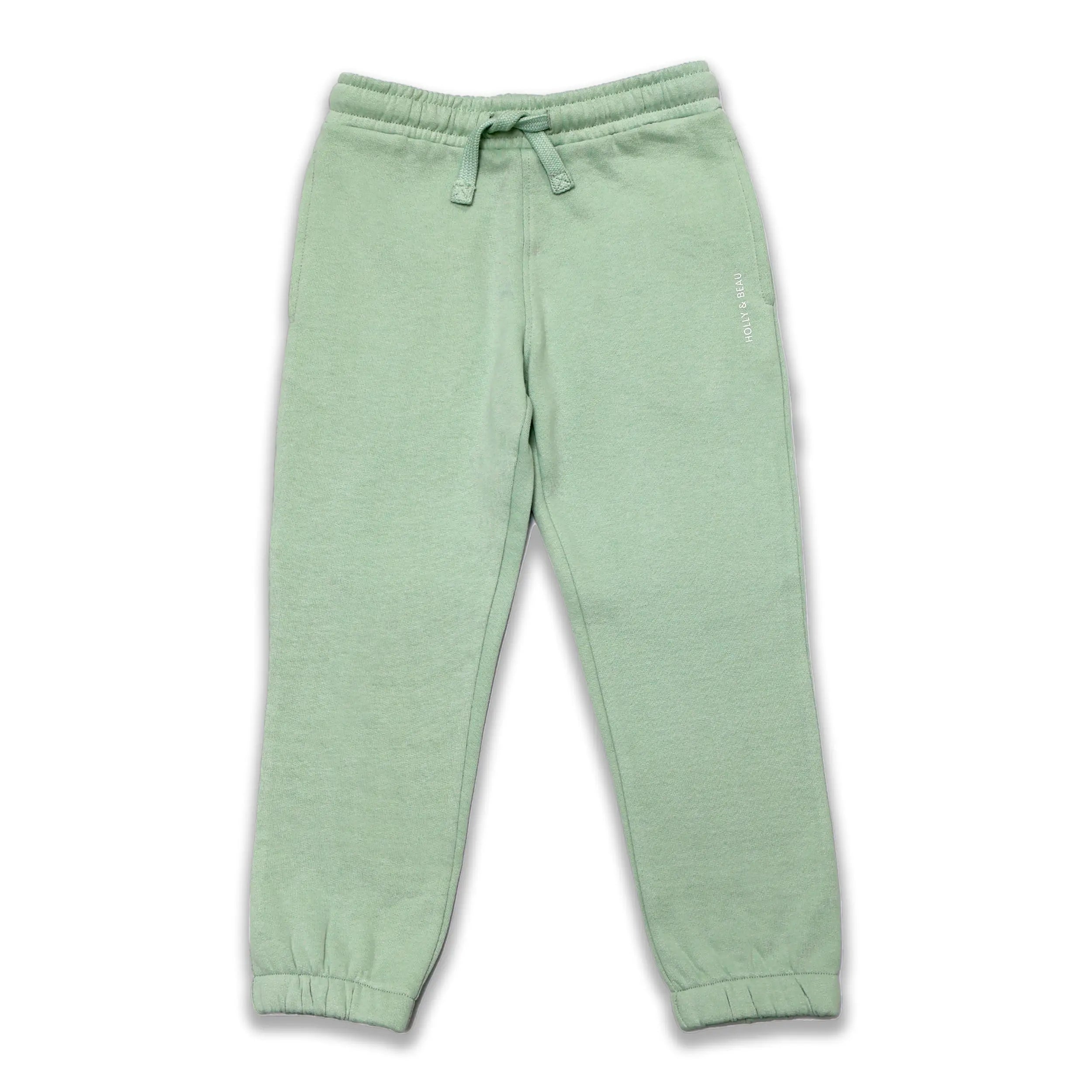 Organic Cotton Everyday Sage Green Joggers Organic Cotton Everyday Sage Green Joggers