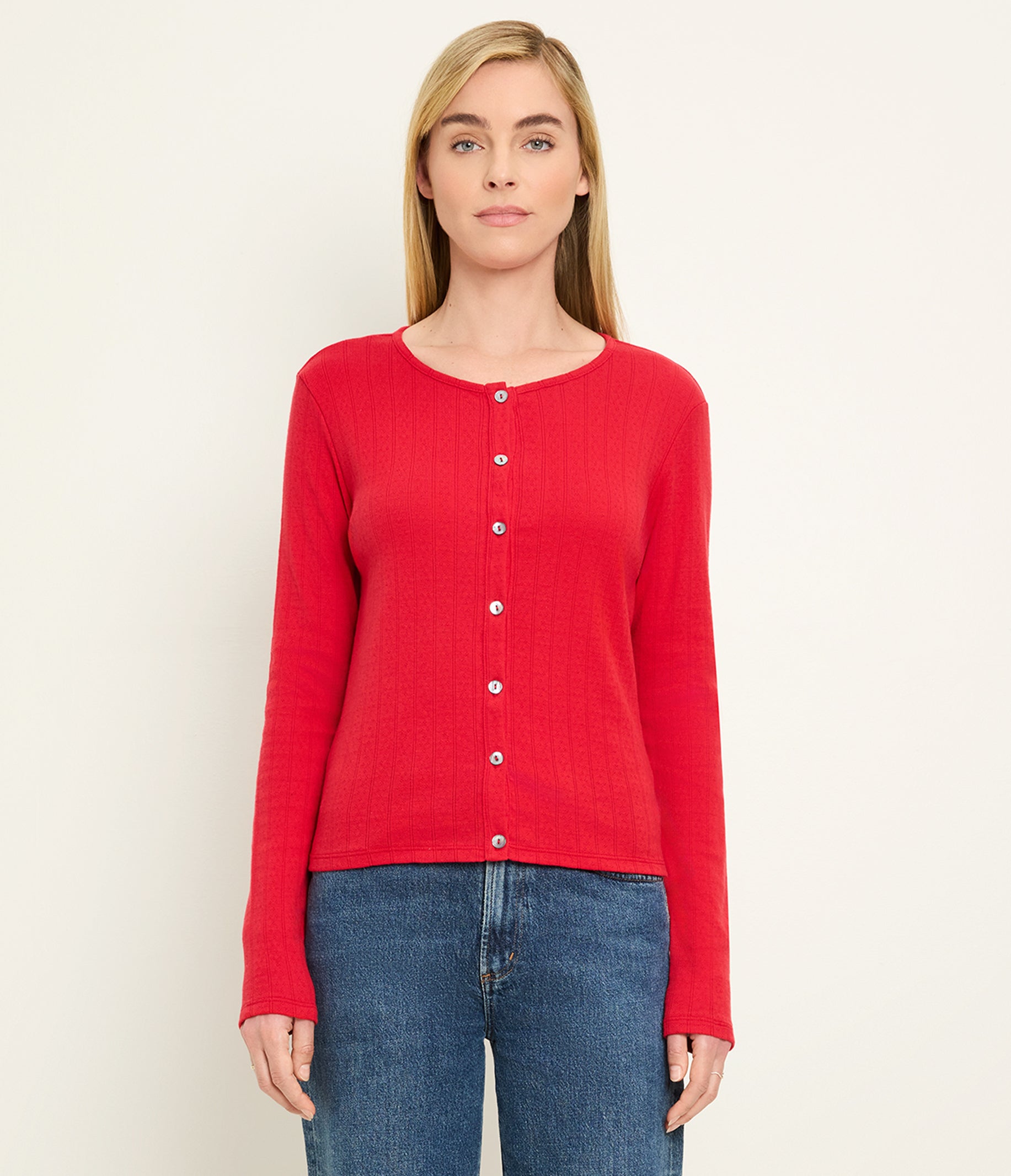 Mackenzie Pointelle Cardigan Mackenzie Pointelle Cardigan