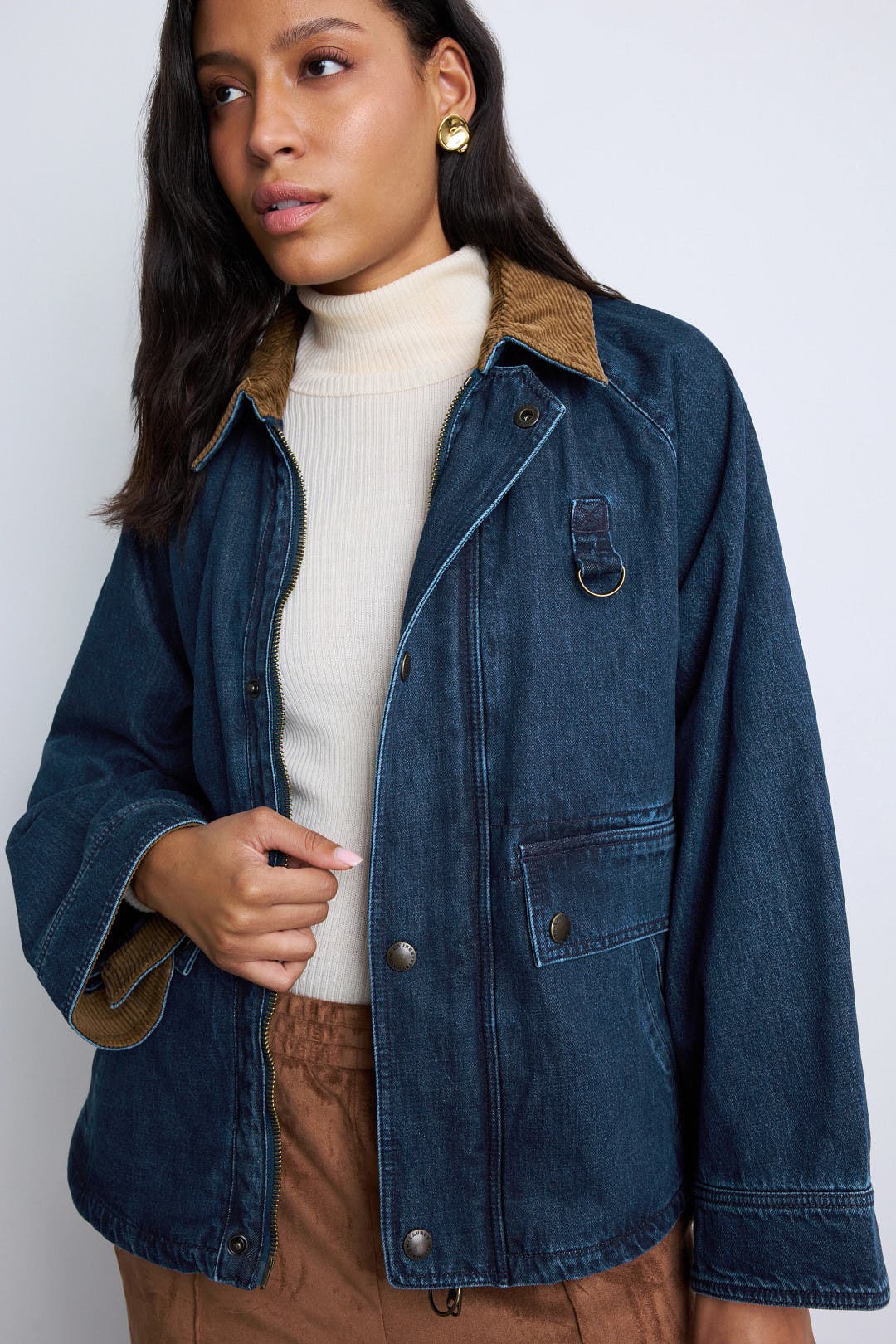 Polo Ralph Lauren X Rigid Denim Woven Field Jacket Blue-brown