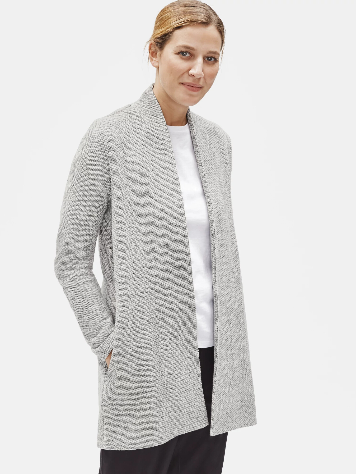 Organic Cotton Terry Cardigan