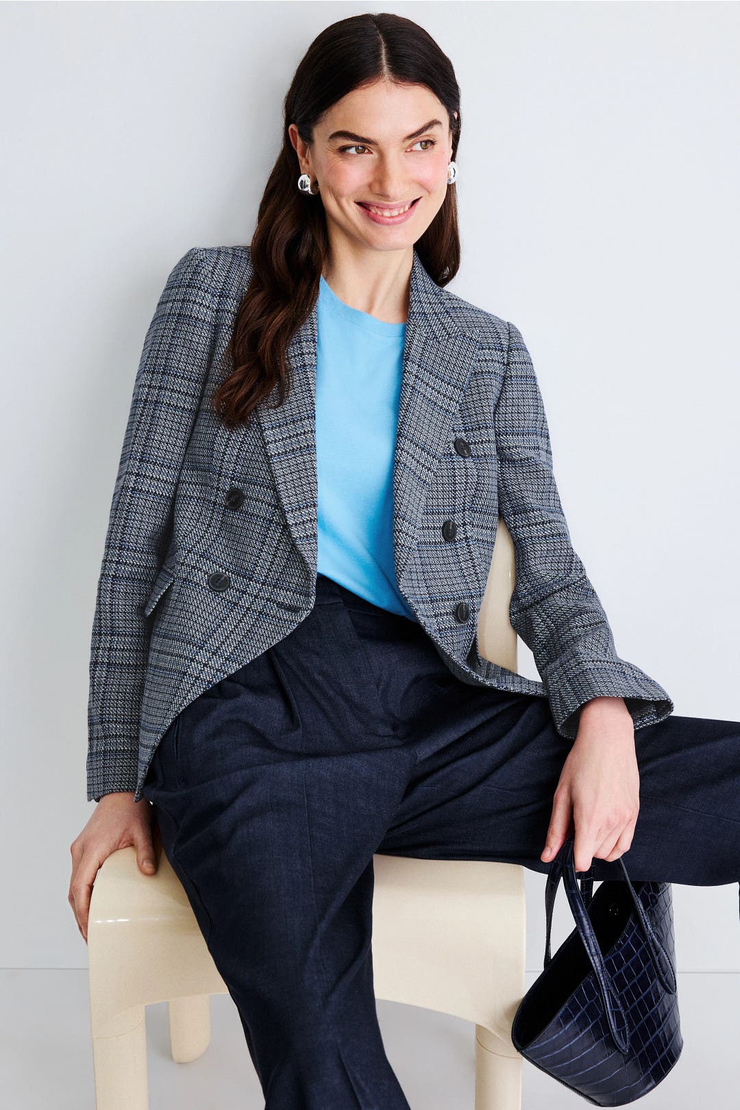 Reiss Larissa Blazer Blue-print
