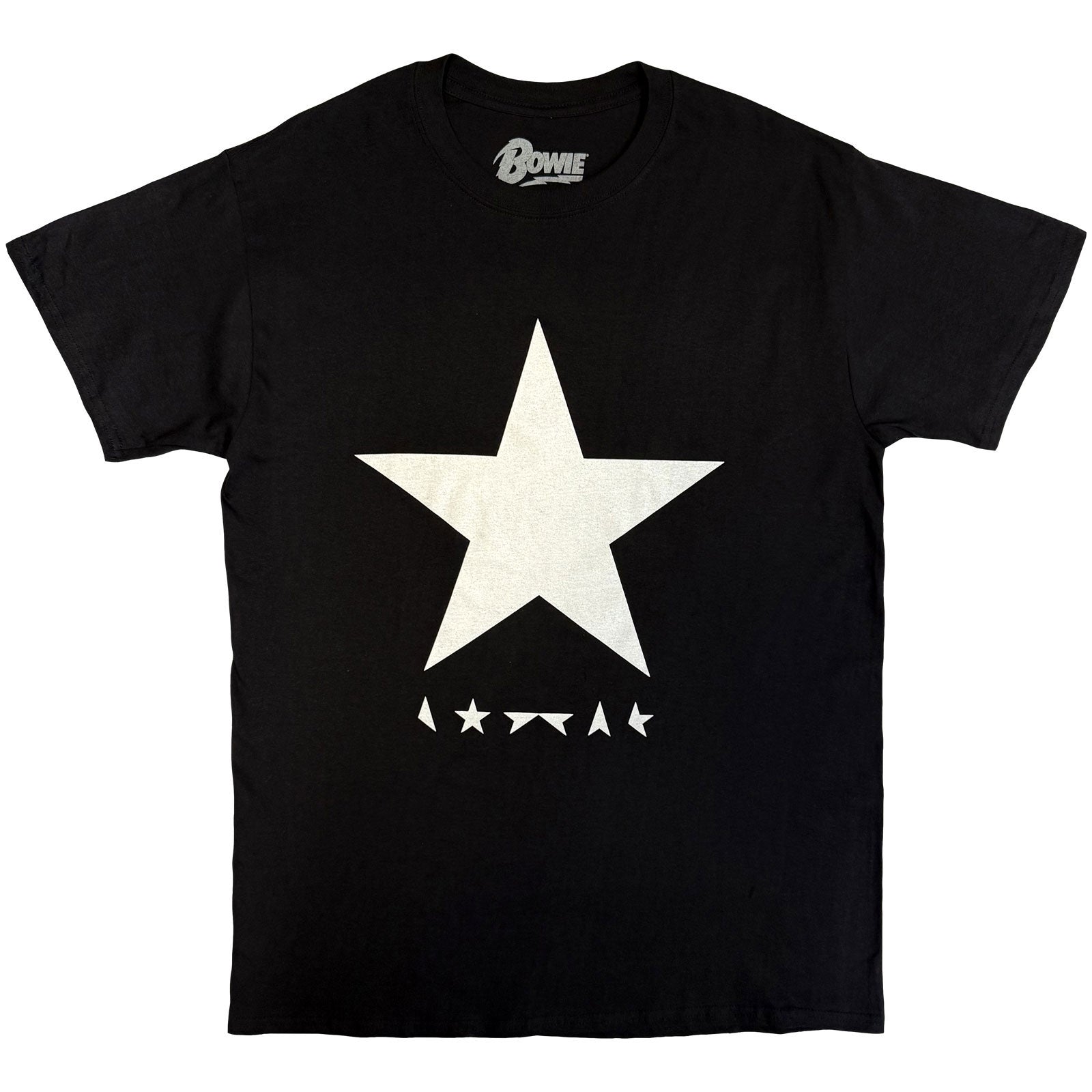 DAVID BOWIE – BLACKSTAR WHITE STAR ON BLACK – Shirt Black DAVID BOWIE – BLACKSTAR WHITE STAR ON BLACK – Shirt Black