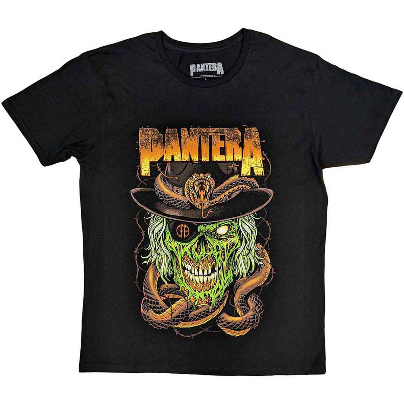 PANTERA – SNAKE & SKULL – Shirt Black