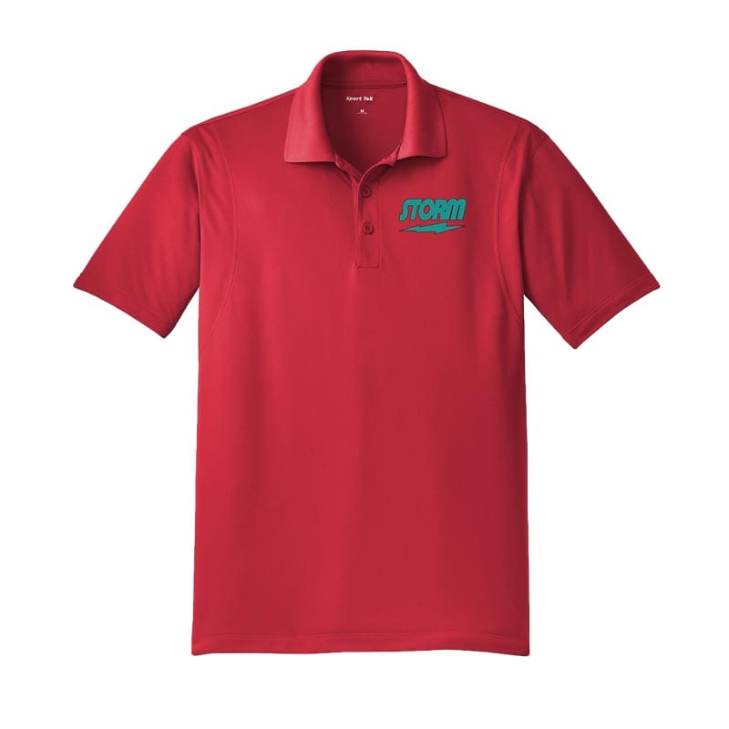 Storm Mens Tall Sport-Tek Red Polo Bowling Shirt Storm Mens Tall Sport-Tek Red Polo Bowling Shirt