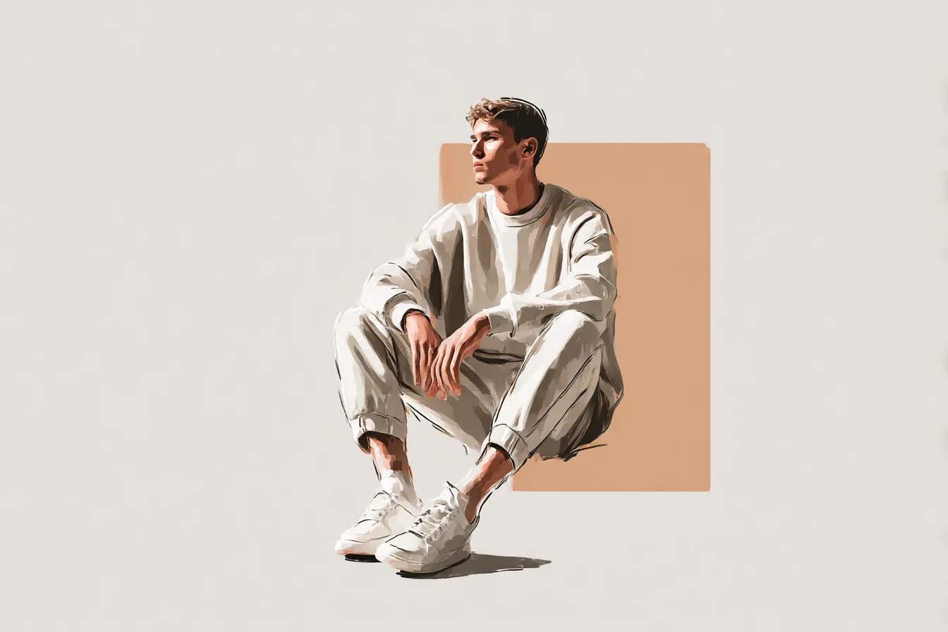 Relaxed Sweatpants Cut to Sit Properly