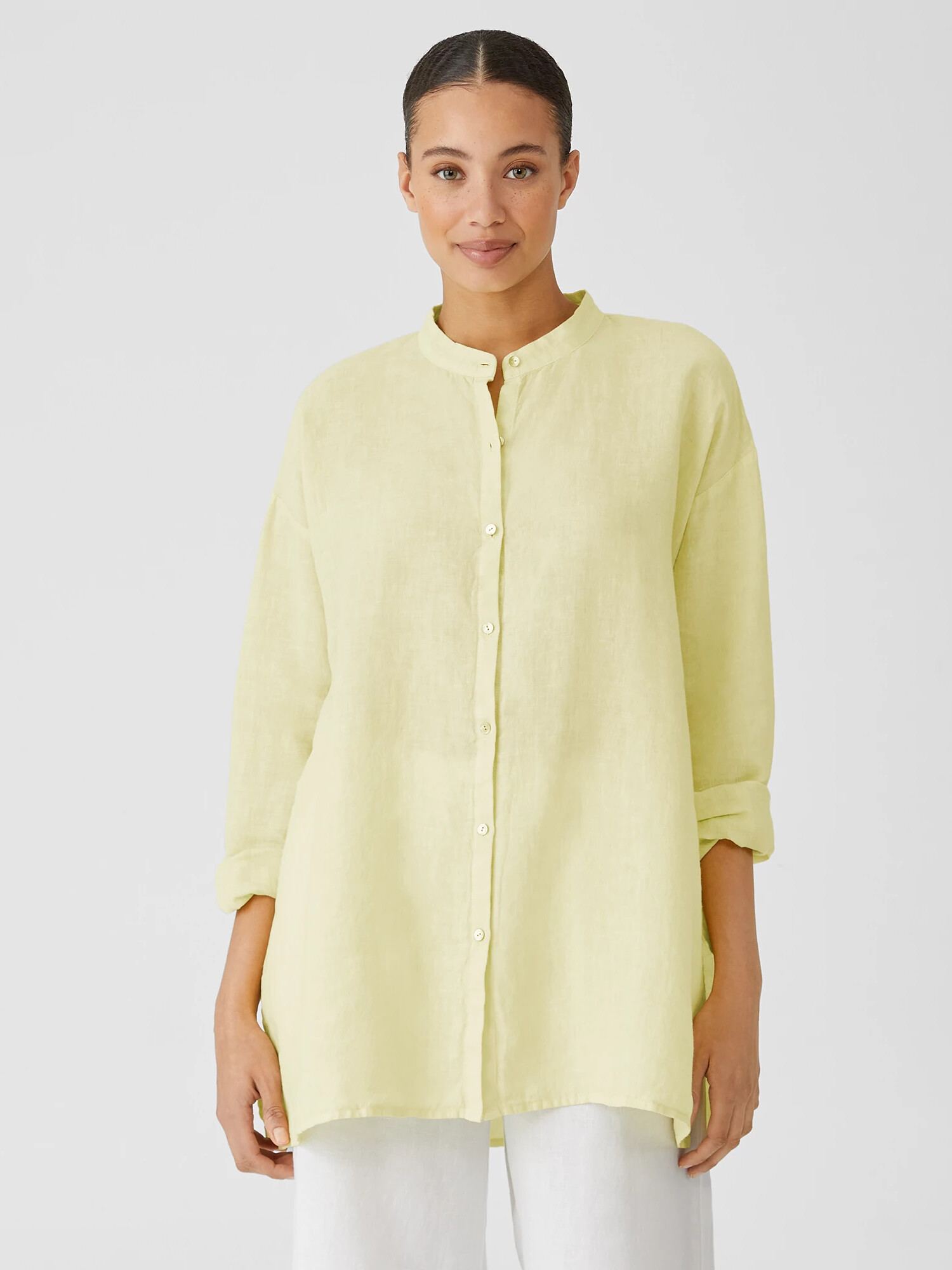 Garment-Dyed Organic Handkerchief Linen Shirt Garment-Dyed Organic Handkerchief Linen Shirt