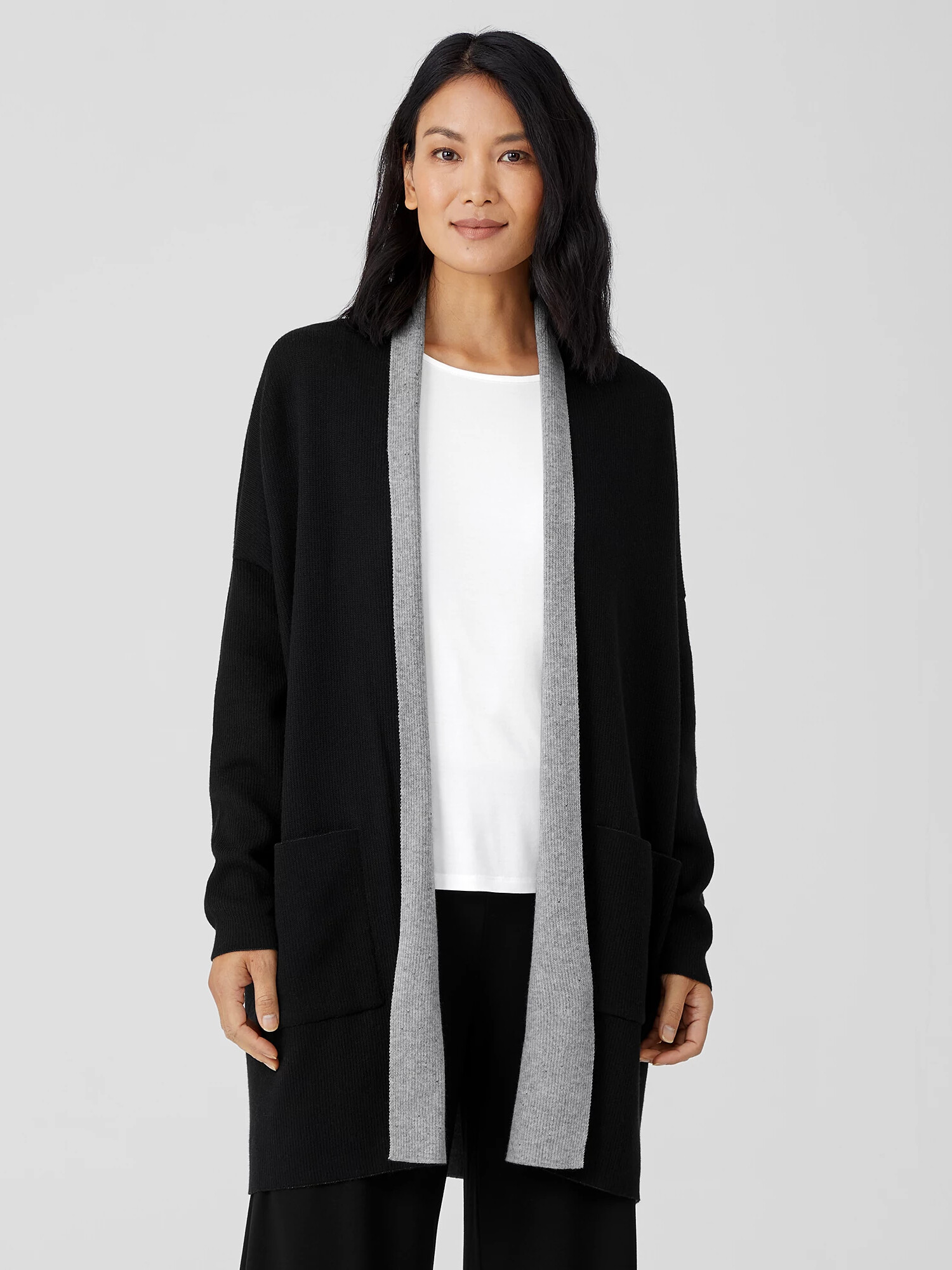 Peruvian Organic Cotton Blend Long Cardigan Peruvian Organic Cotton Blend Long Cardigan