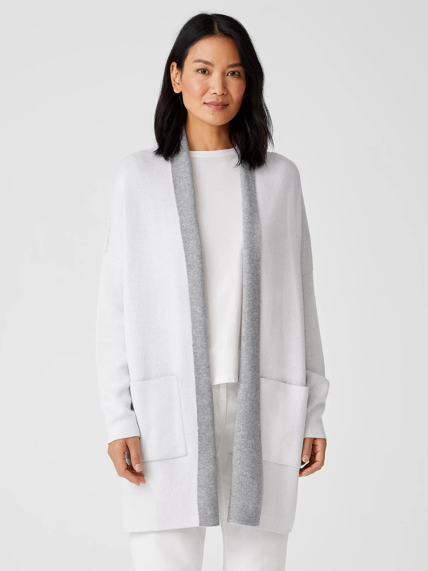 Peruvian Organic Cotton Blend Long Cardigan Peruvian Organic Cotton Blend Long Cardigan