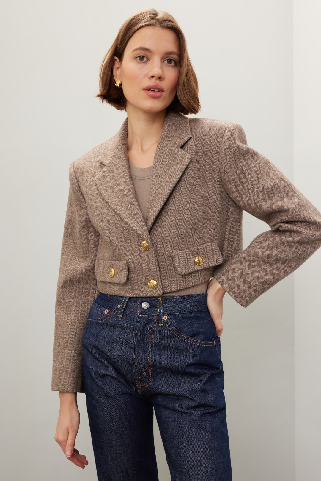 Sandro Lonny Blazer Brown-print