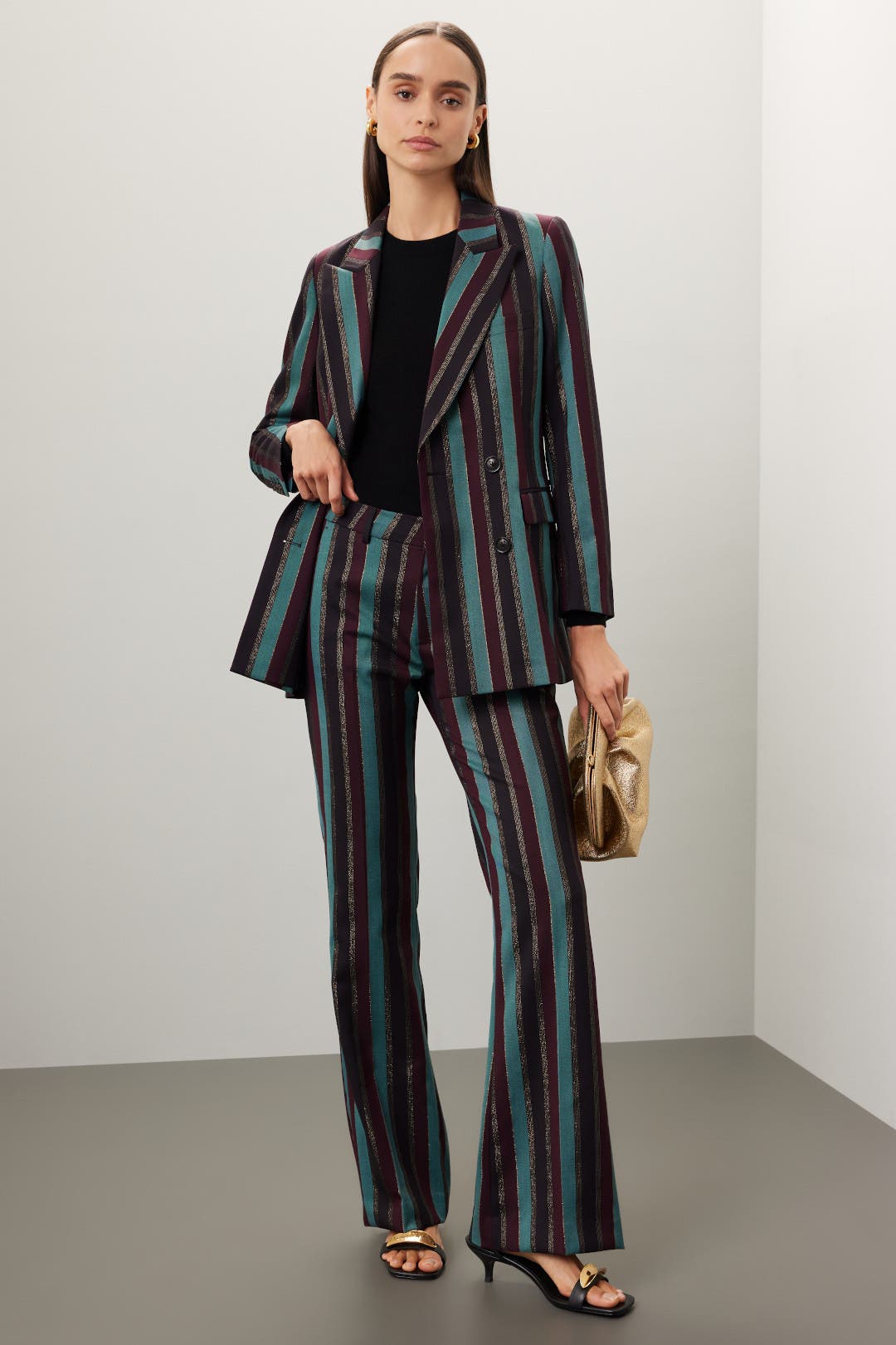 Scotch & Soda Metallic Striped Blazer Multicolored-blue-print Scotch & Soda Metallic Striped Blazer Multicolored-blue-print
