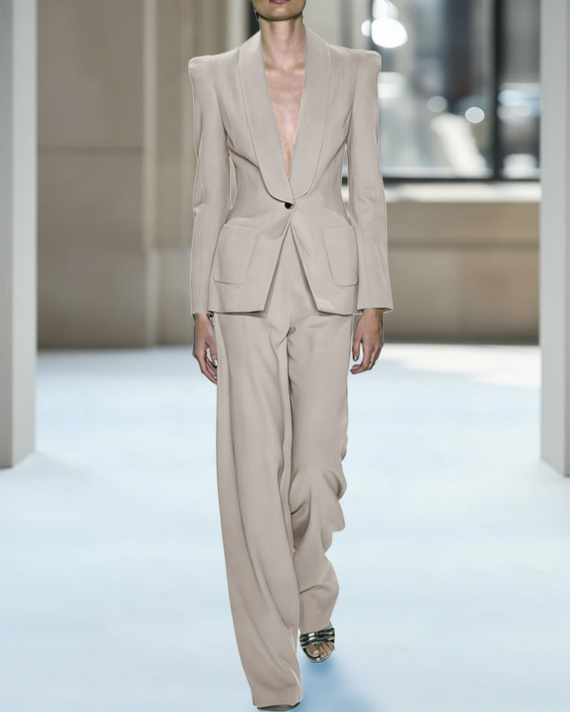Modern Versatile Styles Blazer and Pants Set Modern Versatile Styles Blazer and Pants Set