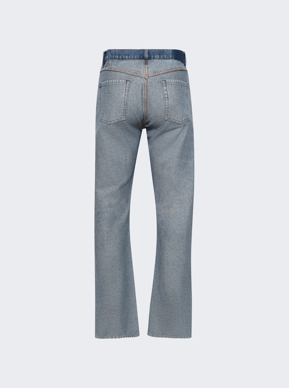 Straight Leg Jeans Medium Blue