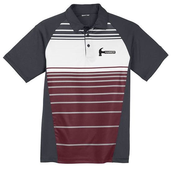 Hammer Men’s x Performance Polo Bowling Shirt Sublimated Maroon Hammer Men’s x Performance Polo Bowling Shirt Sublimated Maroon