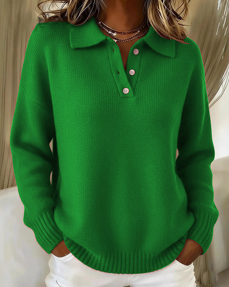 Zeagoo Classic Long Sleeve Knit Polo Shirt