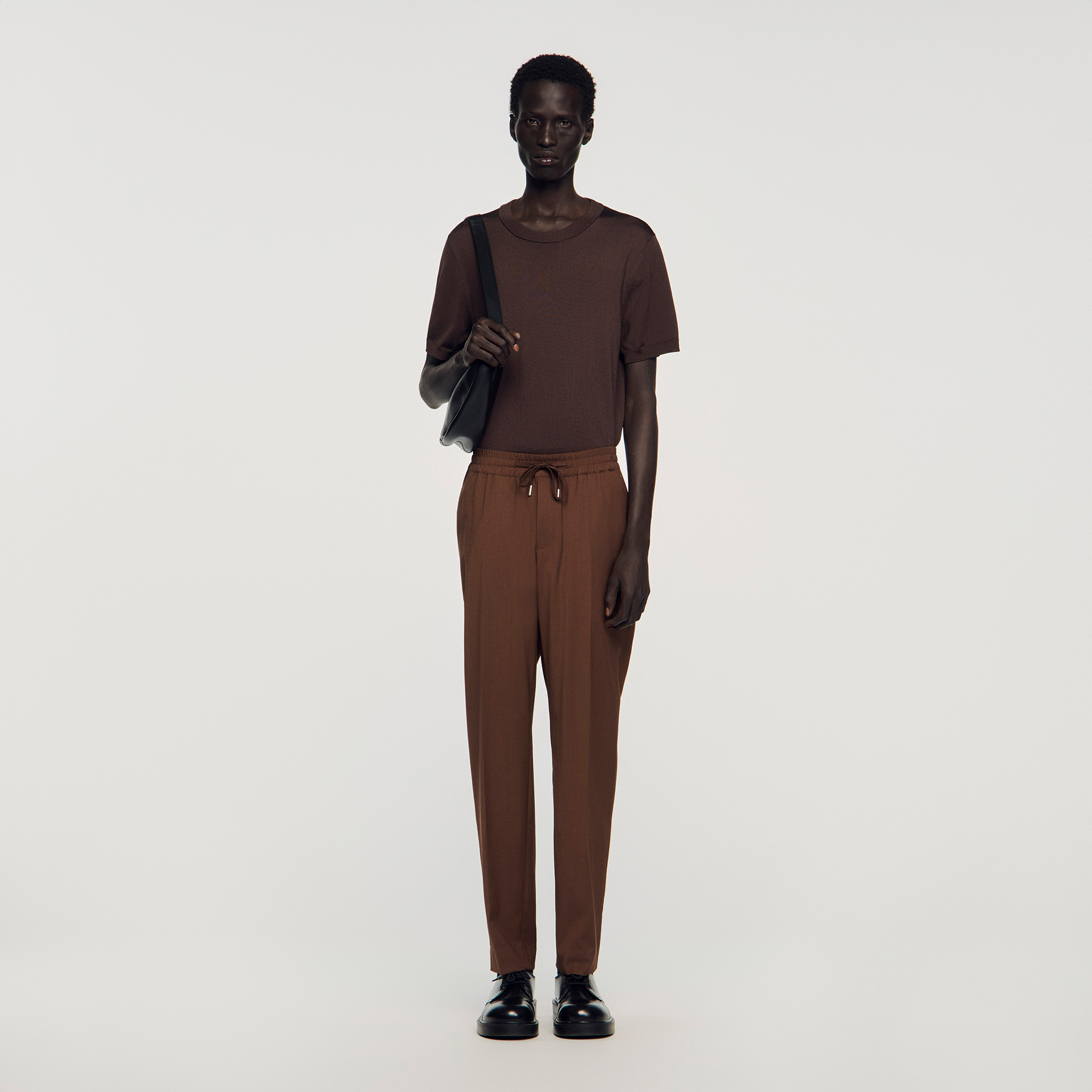 Elasticated straight-leg trousers Elasticated straight-leg trousers