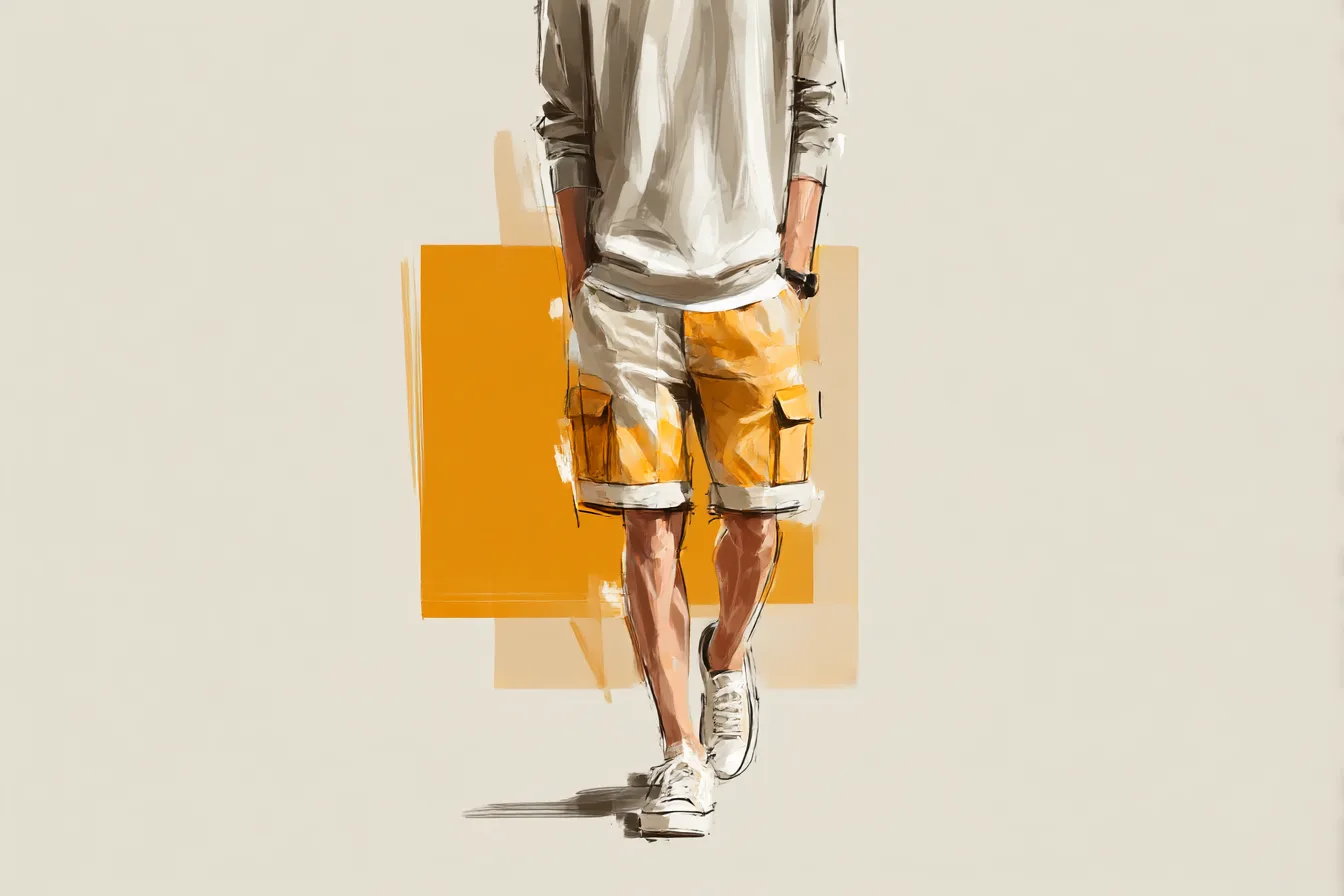 Shorts With Above Knee Detail Done Properly