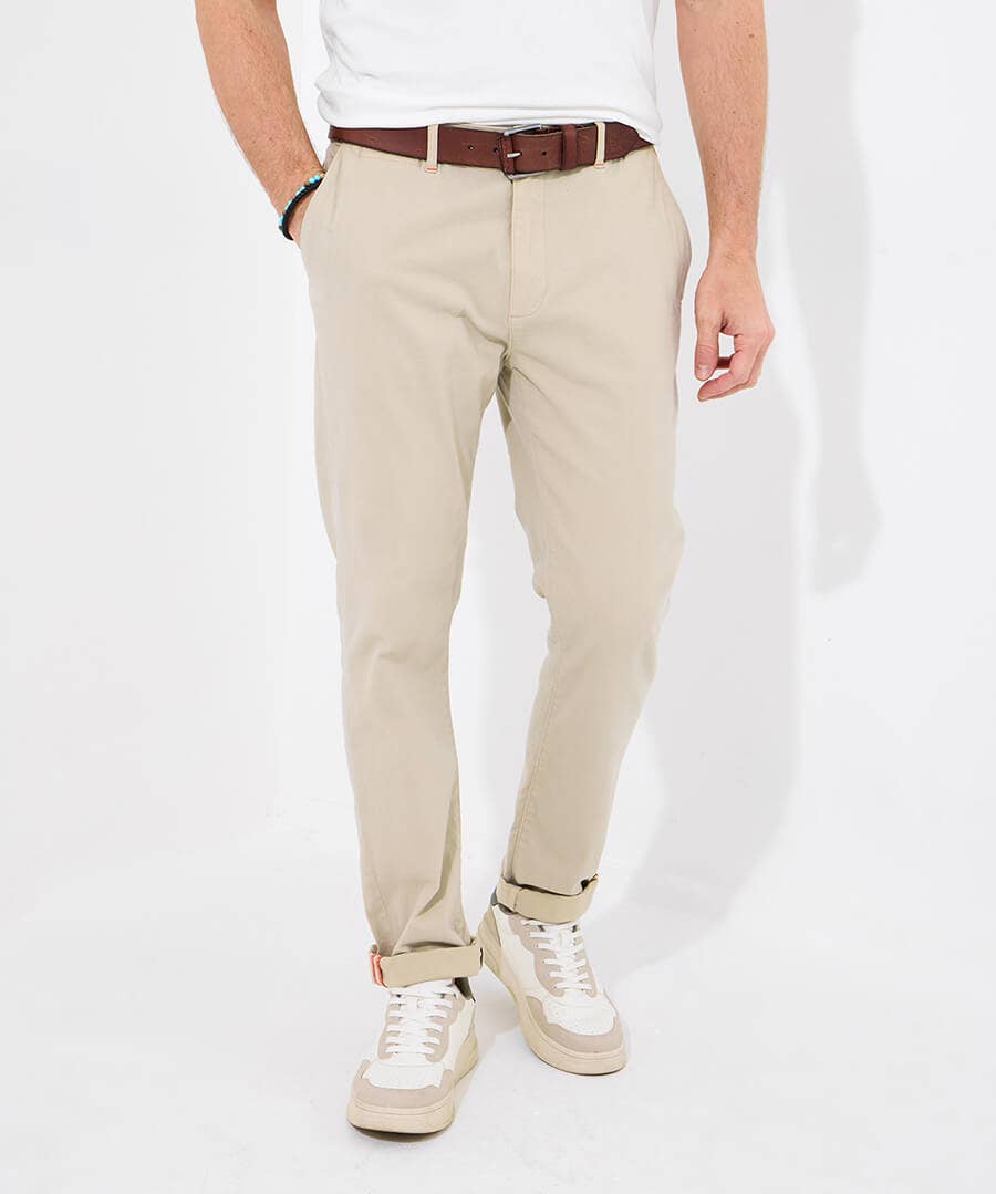 Men’s Charming Chino Trousers In Sand – Size – by Joe Browns Men’s Charming Chino Trousers In Sand – Size – by Joe Browns